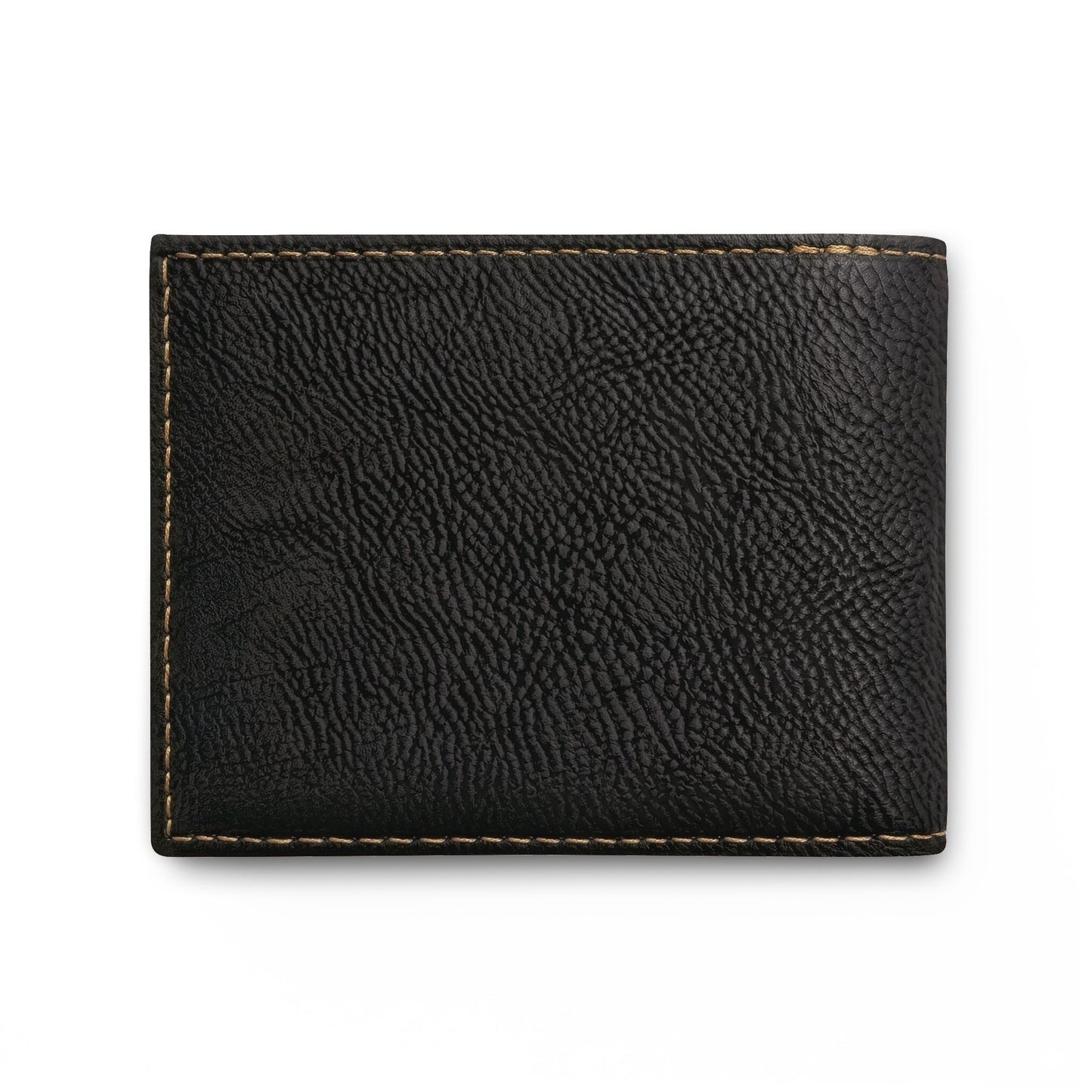 DAD. Embroidered Bi-Fold Wallet — Slim Leather Flip Wallet for Fathers, Father’s Day Gift