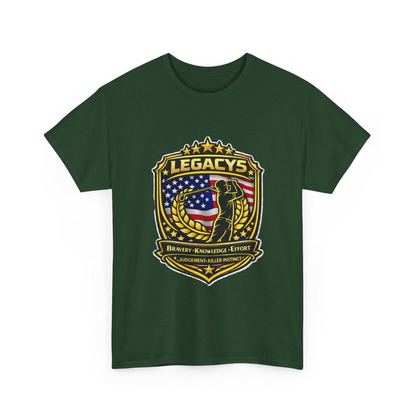 Golf - Male Silhouette Legacy Shield T-Shirt