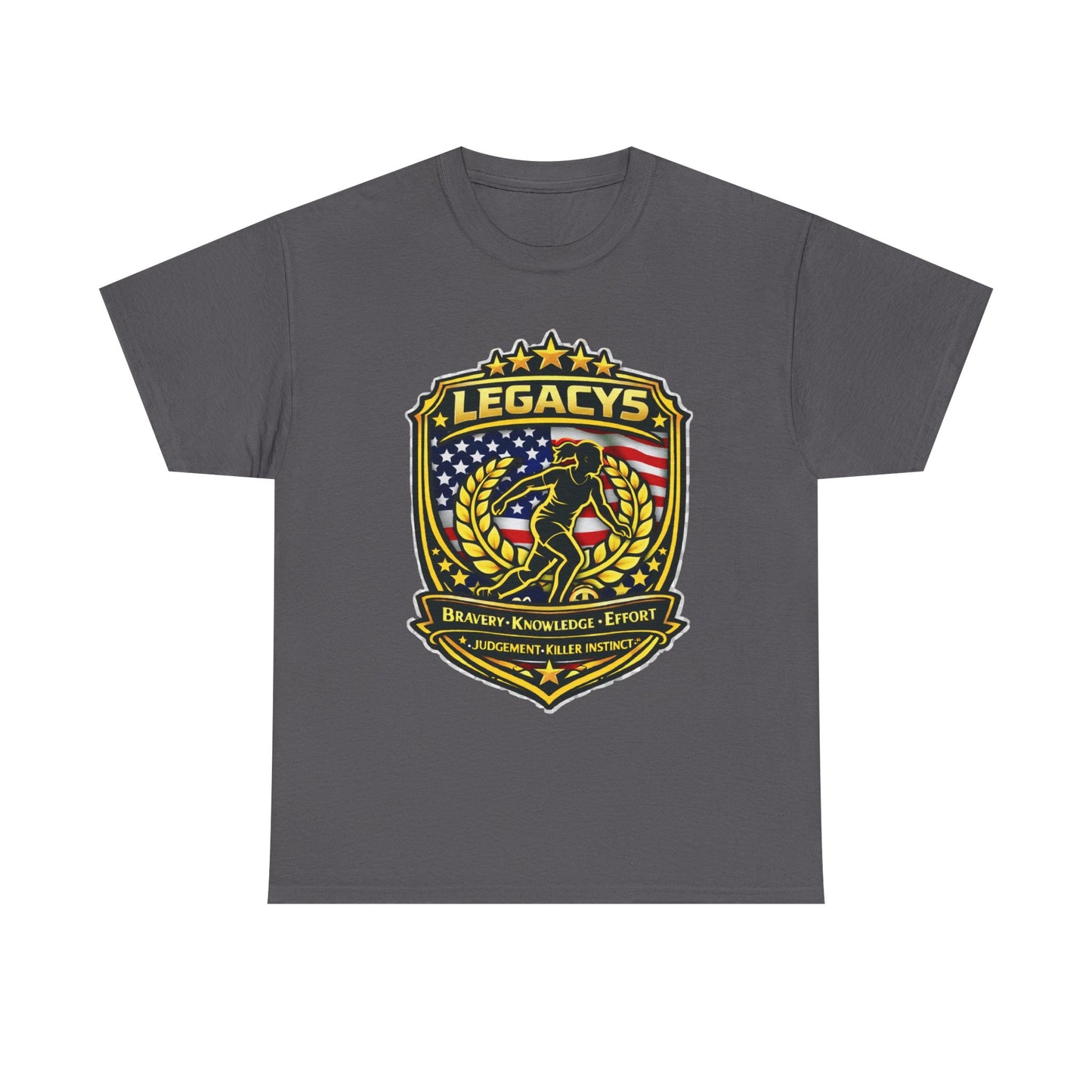 Soccer - Female Silhouette Legacy Shield T-Shirt