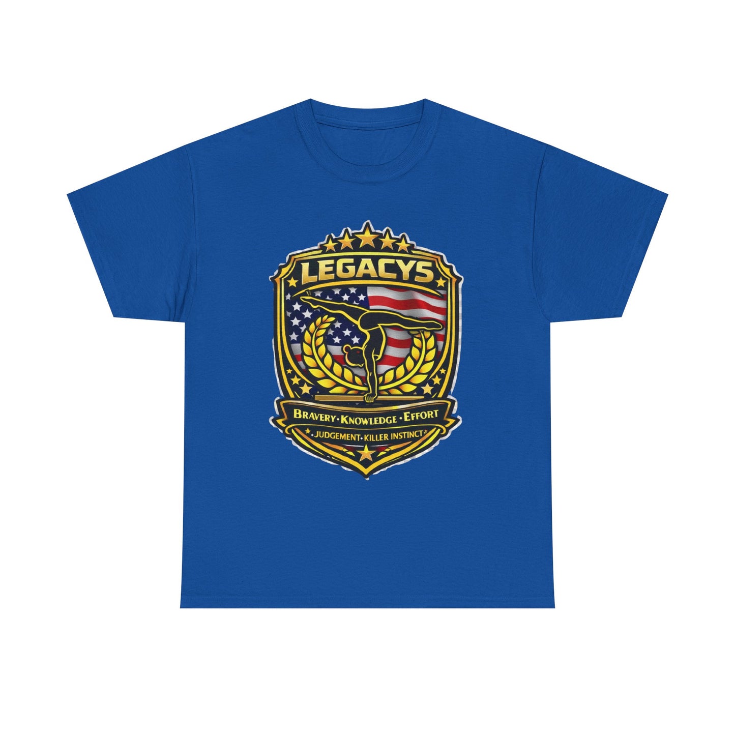 Gymnastics - Female Silhouette Legacy Shield T-Shirt
