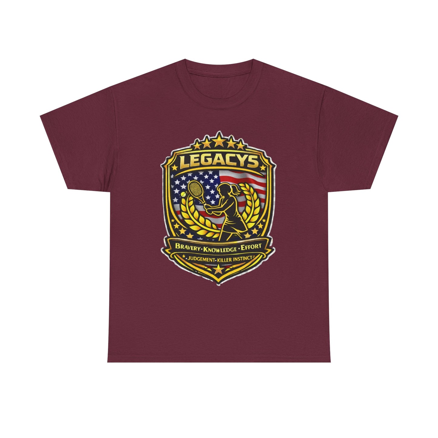 Legacy 5 Shield T-Shirt - Tennis - Female Silhouette