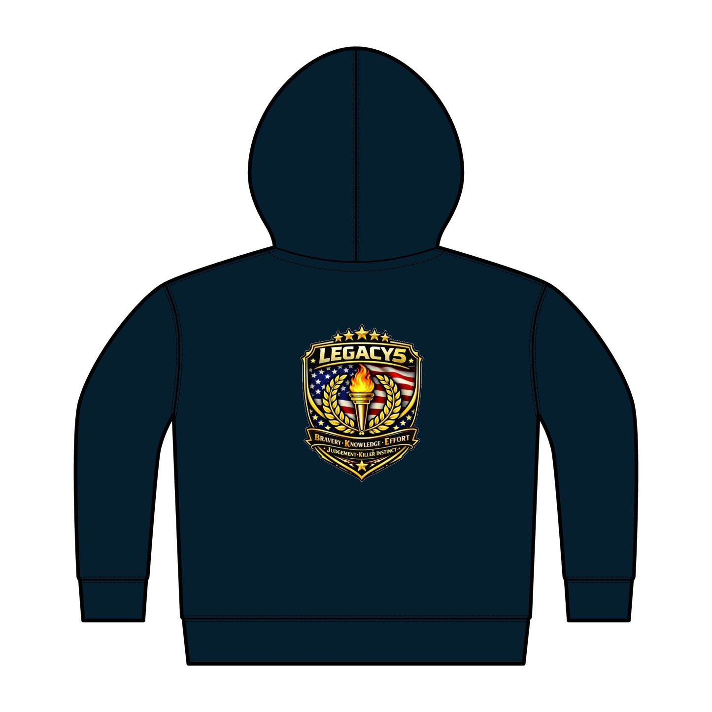 Legacy 5 Brand Crest Toddler Zip Hoodie