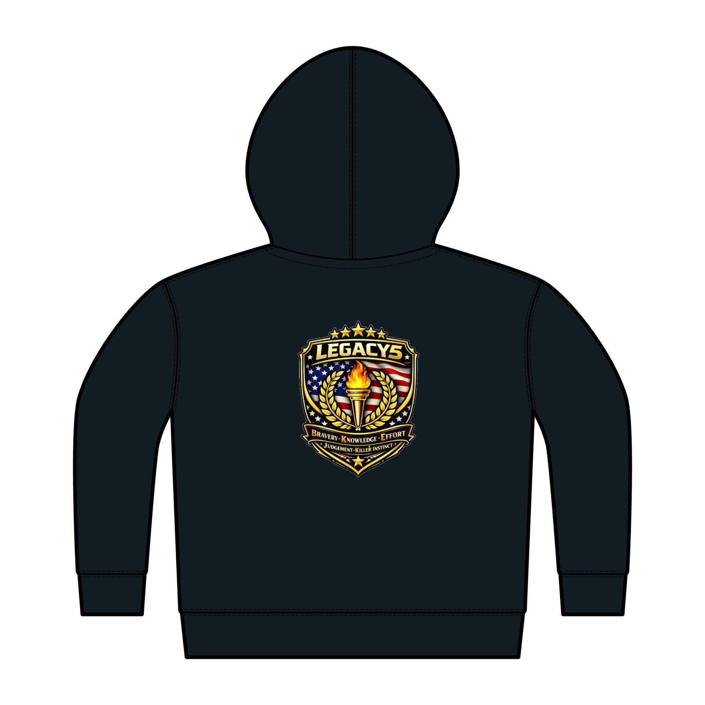 Legacy 5 Brand Crest Toddler Zip Hoodie