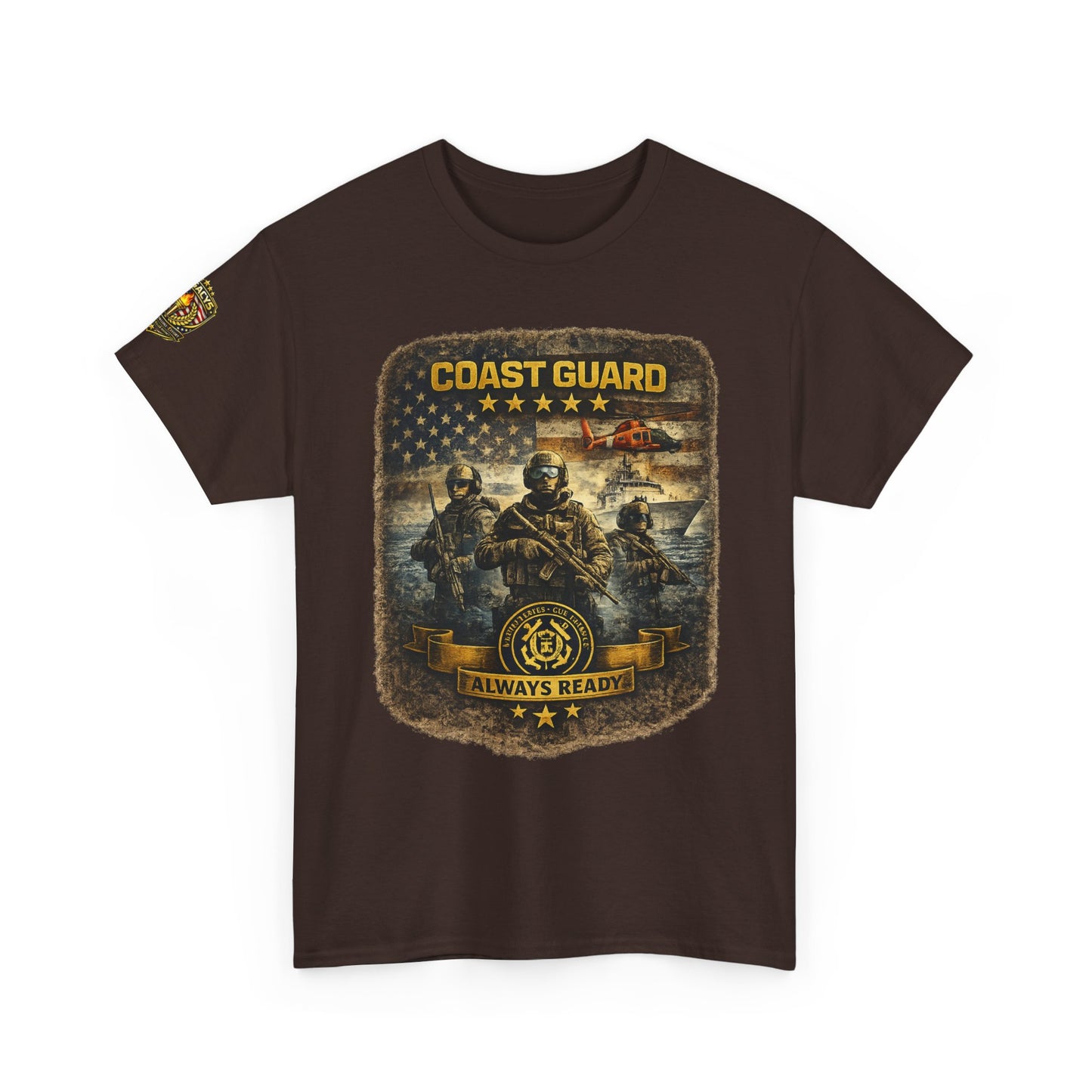 Coast Guard Helicopter 'Always Ready' Graphic Tee w/ Legacy 5 Brand Crest