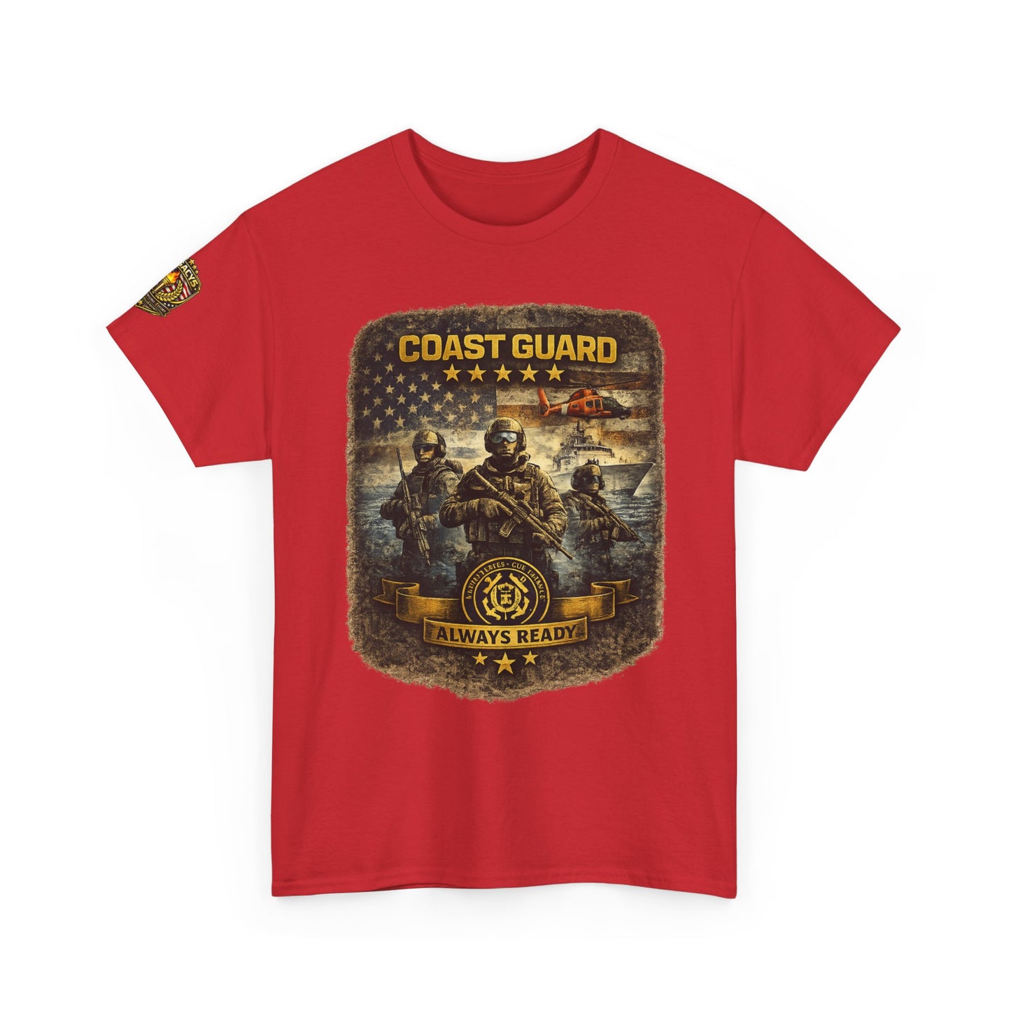 Coast Guard Helicopter 'Always Ready' Graphic Tee w/ Legacy 5 Brand Crest
