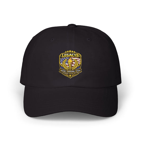 Legacy Crest Dad Cap â€“ Embroidered Shield Logo Baseball Hat