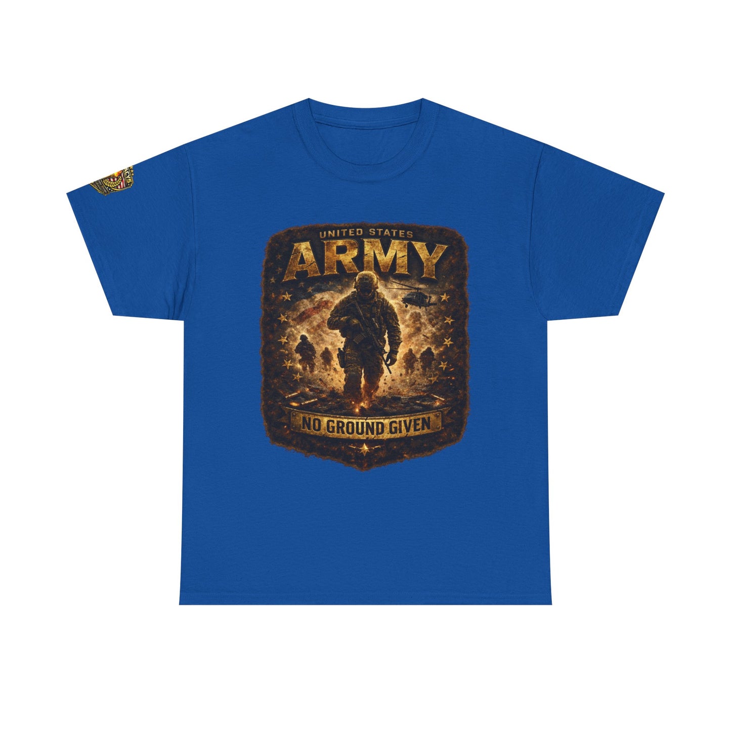 Army â€” "No Ground Given" Military Graphic Tee w/ Legacy 5 Brand Crest