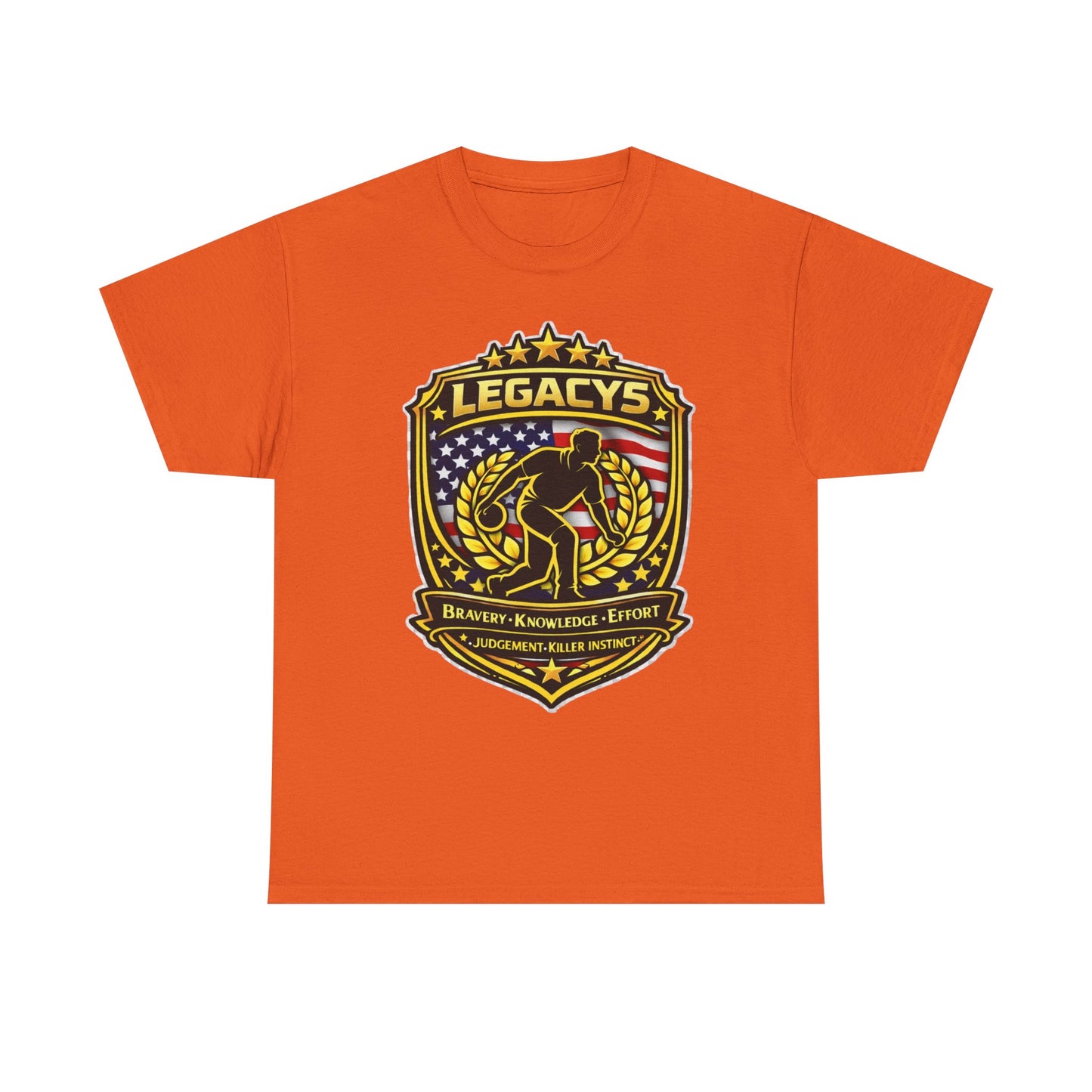 Bowling - Male Silhouette Legacy Shield T-Shirt