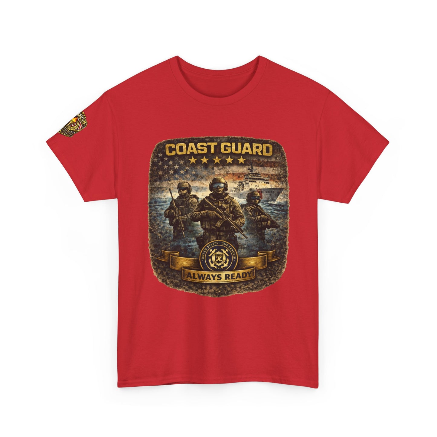 Coast Guard "Always Ready" â€” Military Tribute Tee w/ Legacy 5 Brand Crest