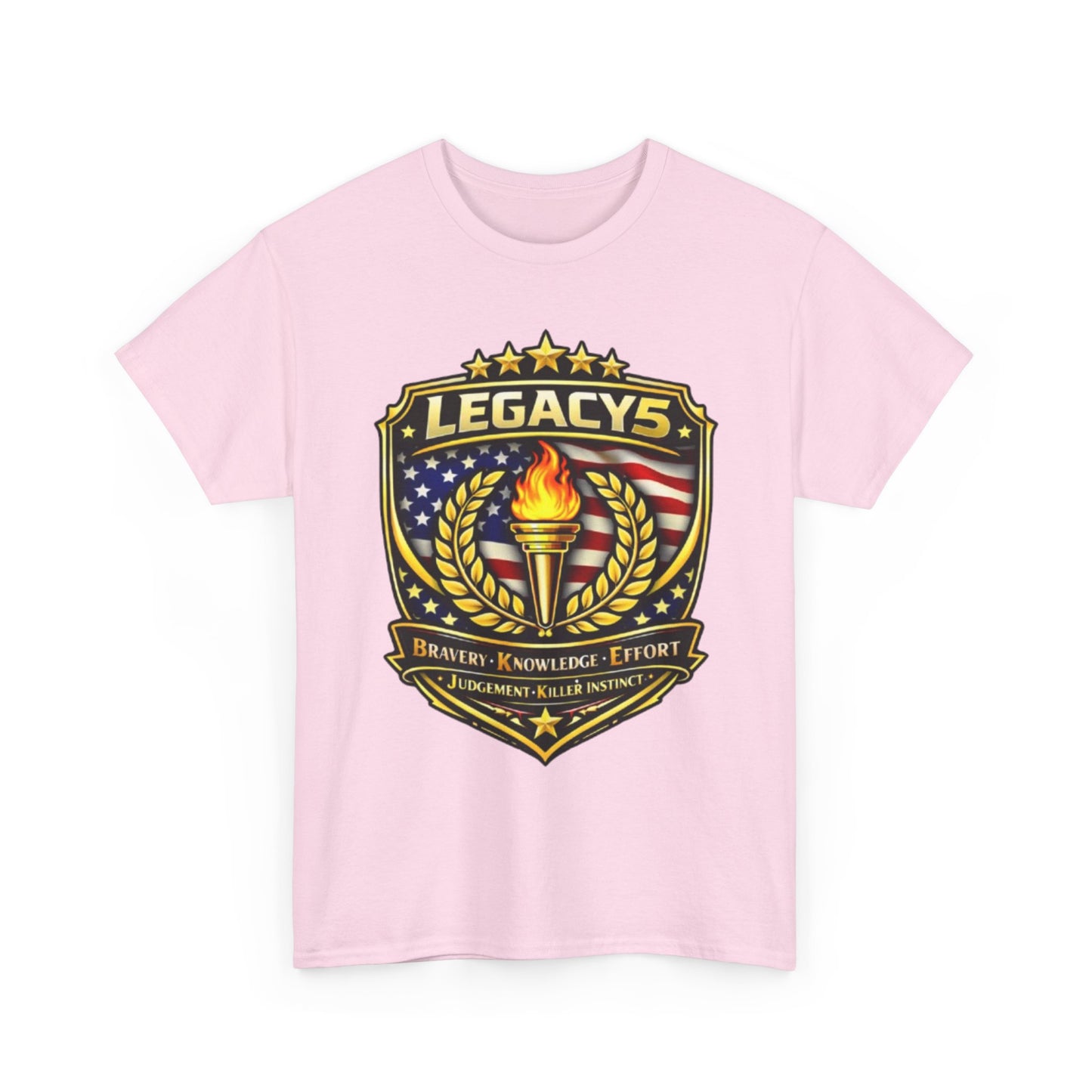 Legacy 5 Brand Crest T-Shirt - Built on Values. Worn with Purpose
