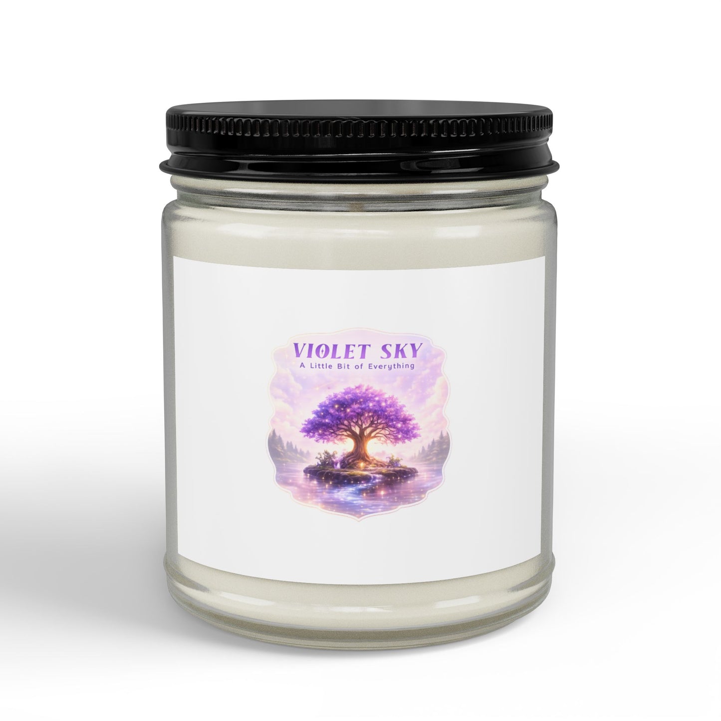 Violet Sky Soy Candle — Aromatherapy Scented Jar (4oz & 9oz)
