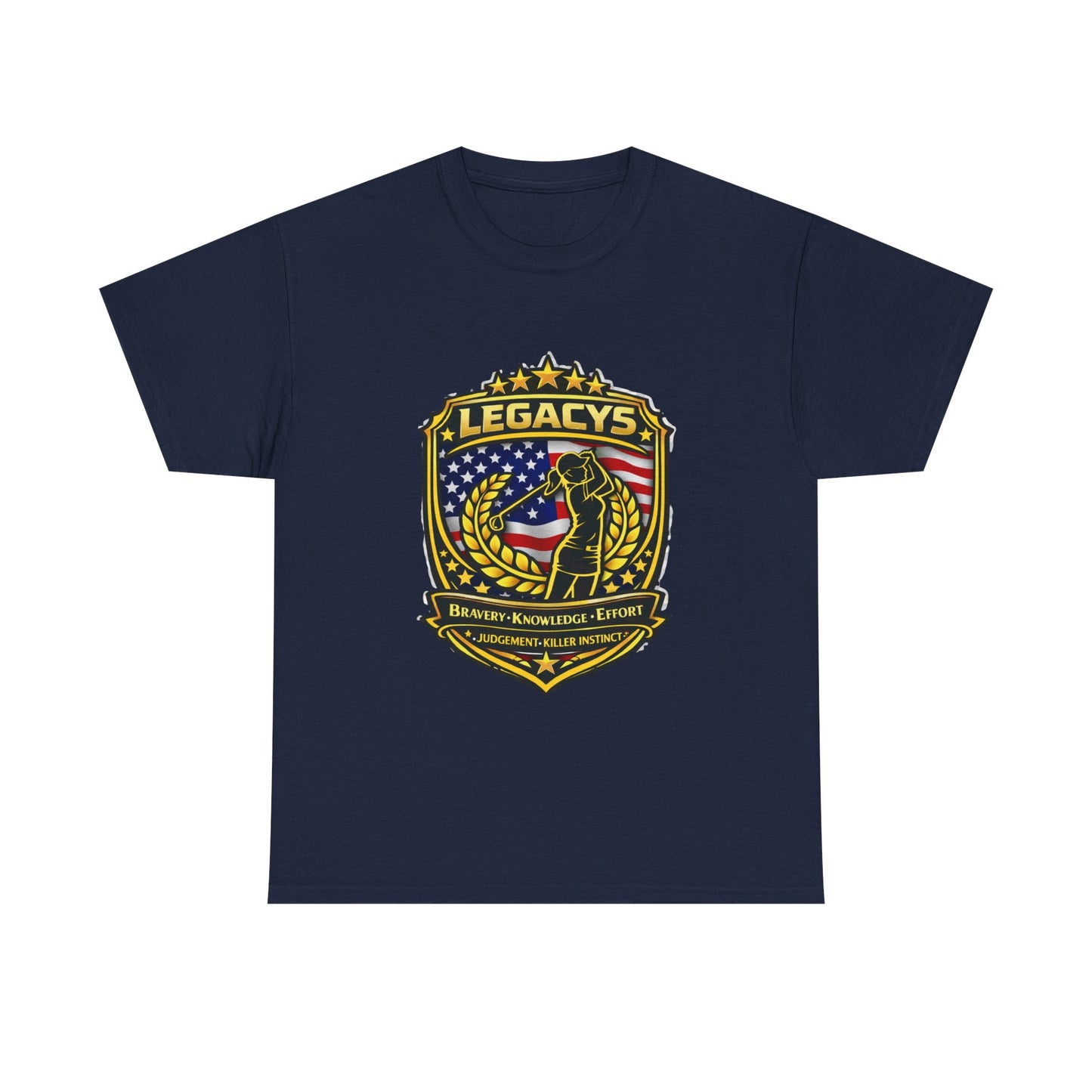 Golf- Female Silhouette -Legacy Shield T-Shirt