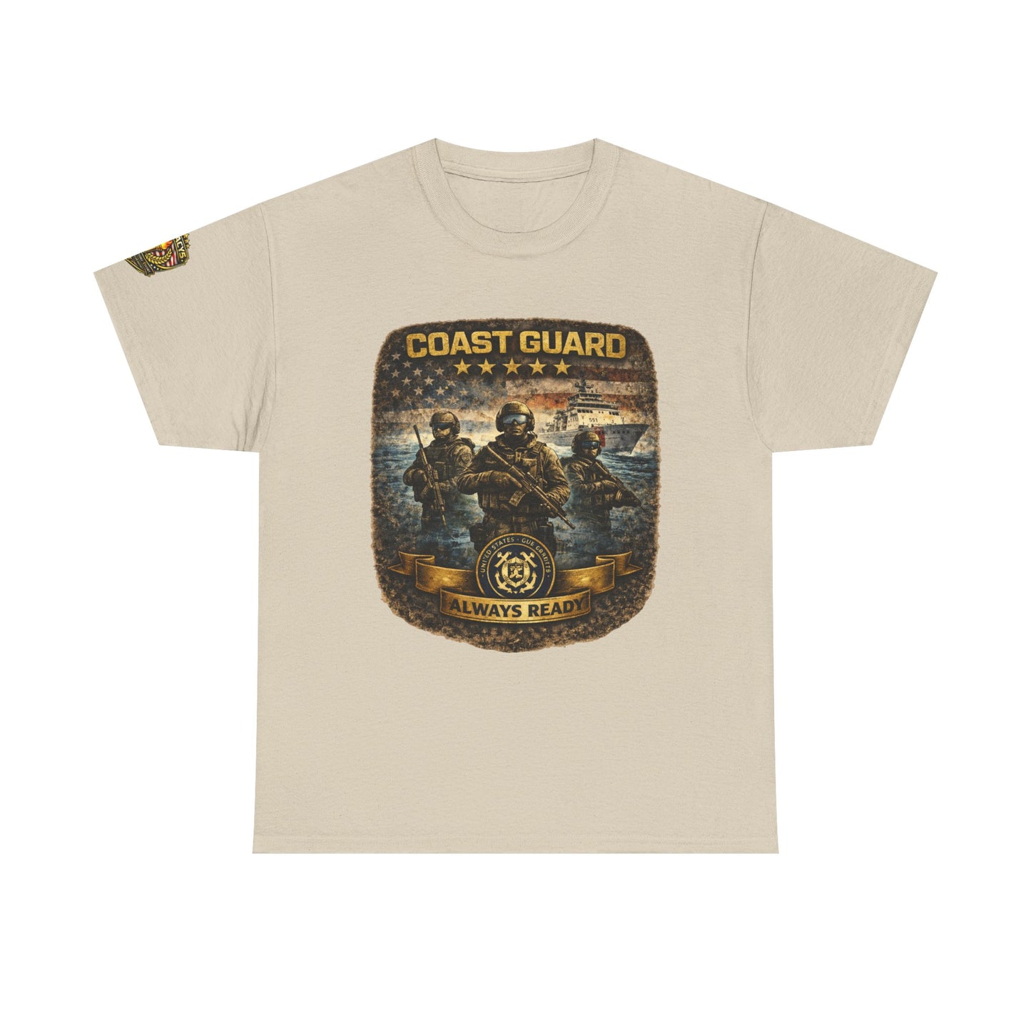 Coast Guard "Always Ready" â€“ Military Veteran Tribute Tee w/ Legacy 5 Brand Crest