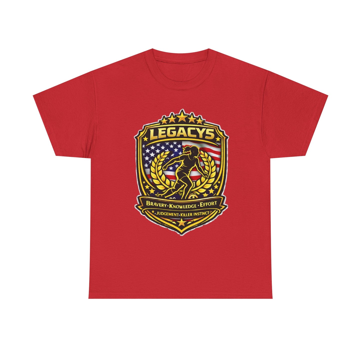 Soccer - Female Silhouette Legacy Shield T-Shirt