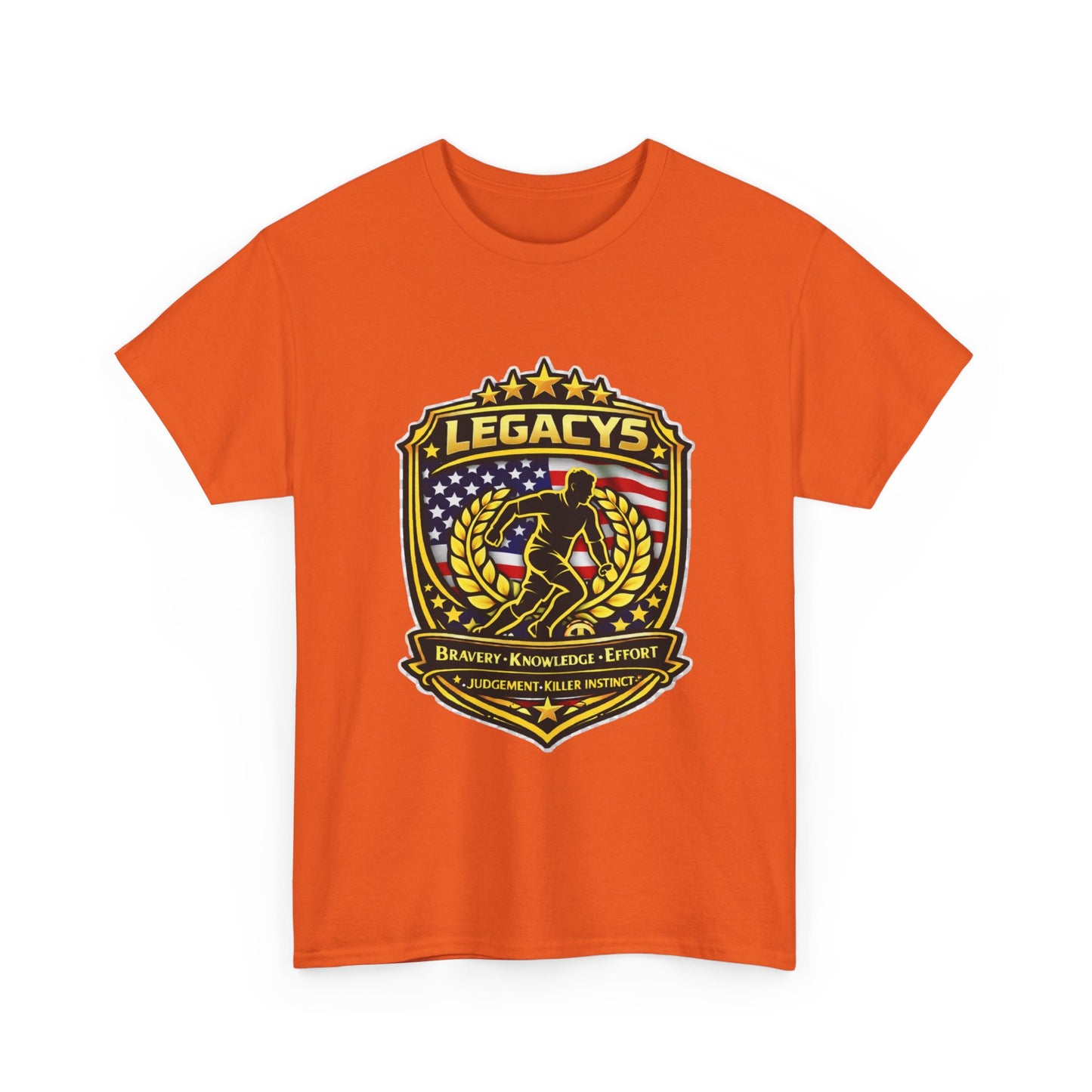 Soccer - Male Silhouette Legacy Shield T-Shirt