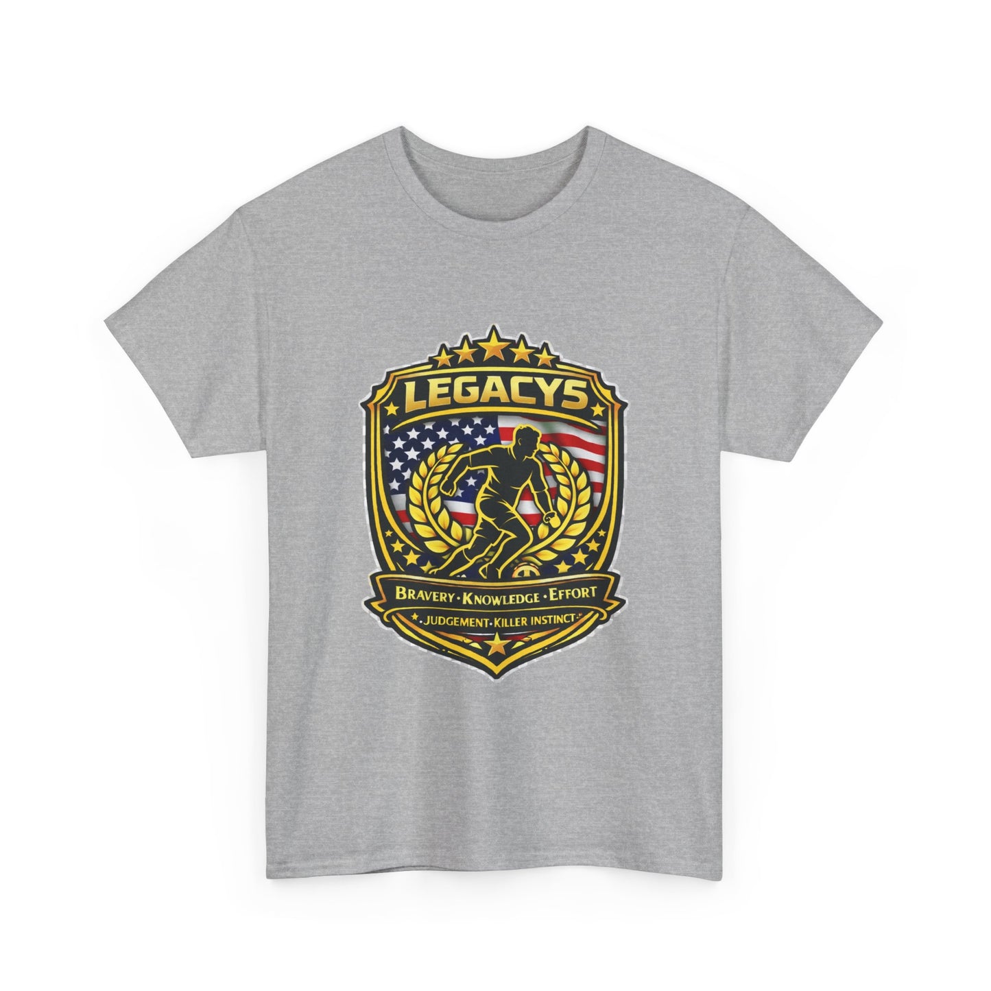Soccer - Male Silhouette Legacy Shield T-Shirt
