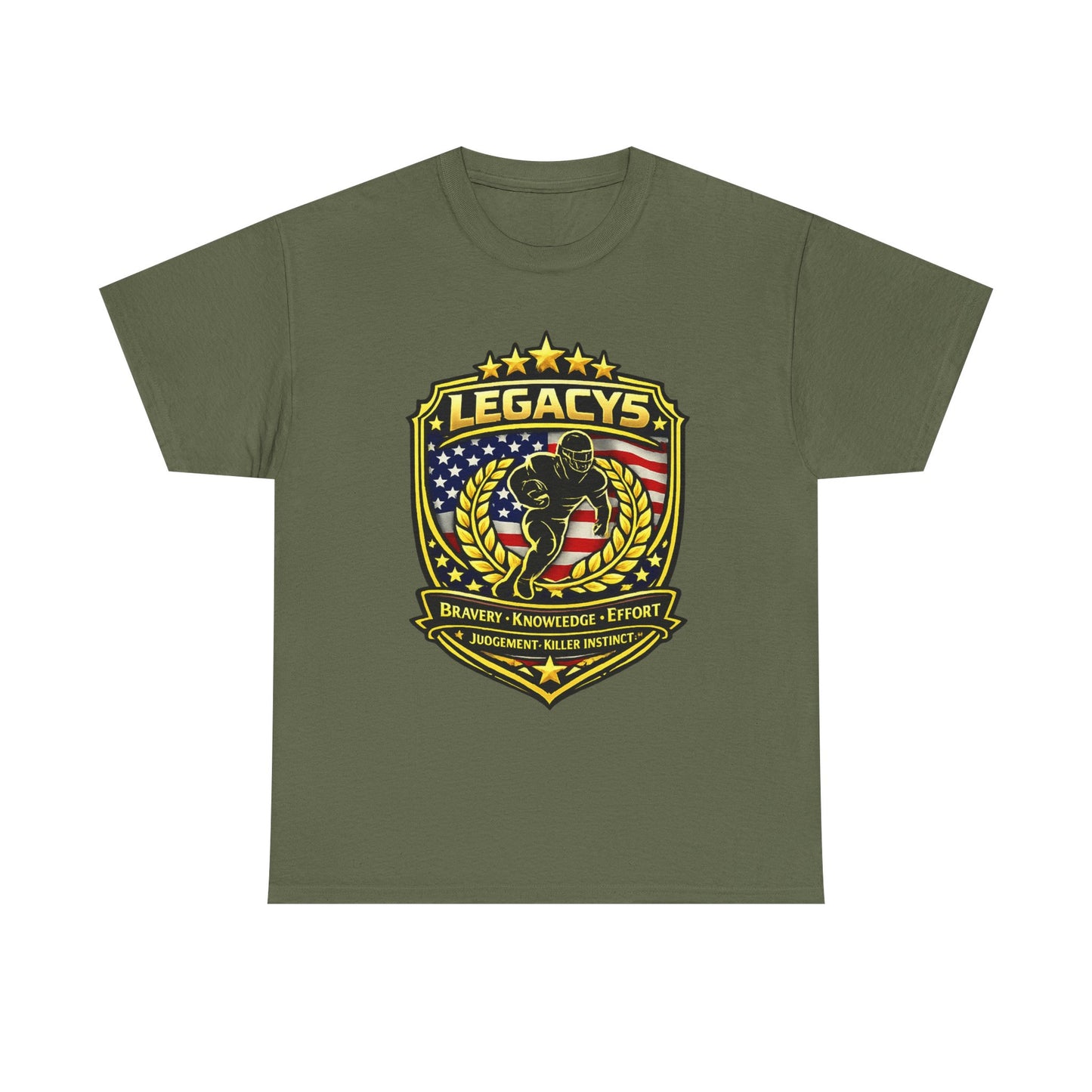 Football - Male Silhouette-Legacy Shield T-Shirt