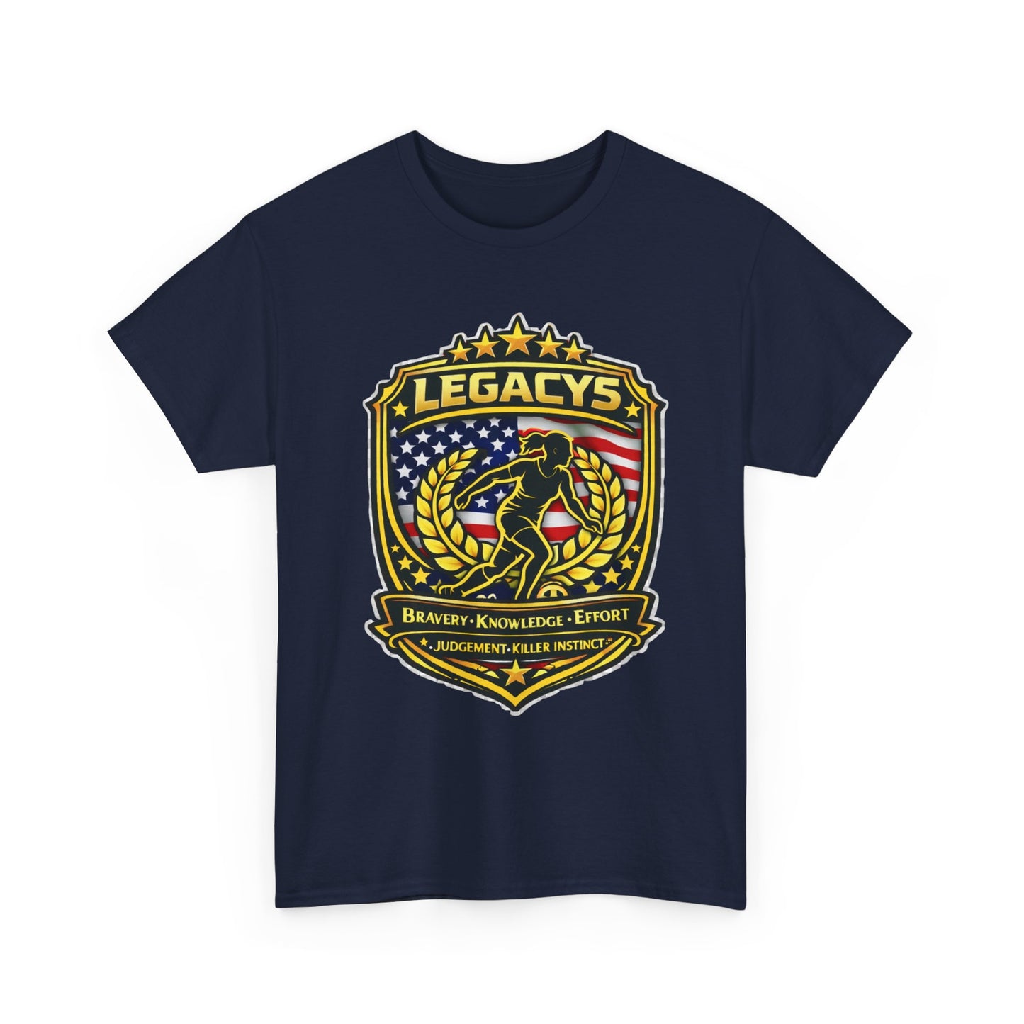 Soccer - Female Silhouette Legacy Shield T-Shirt