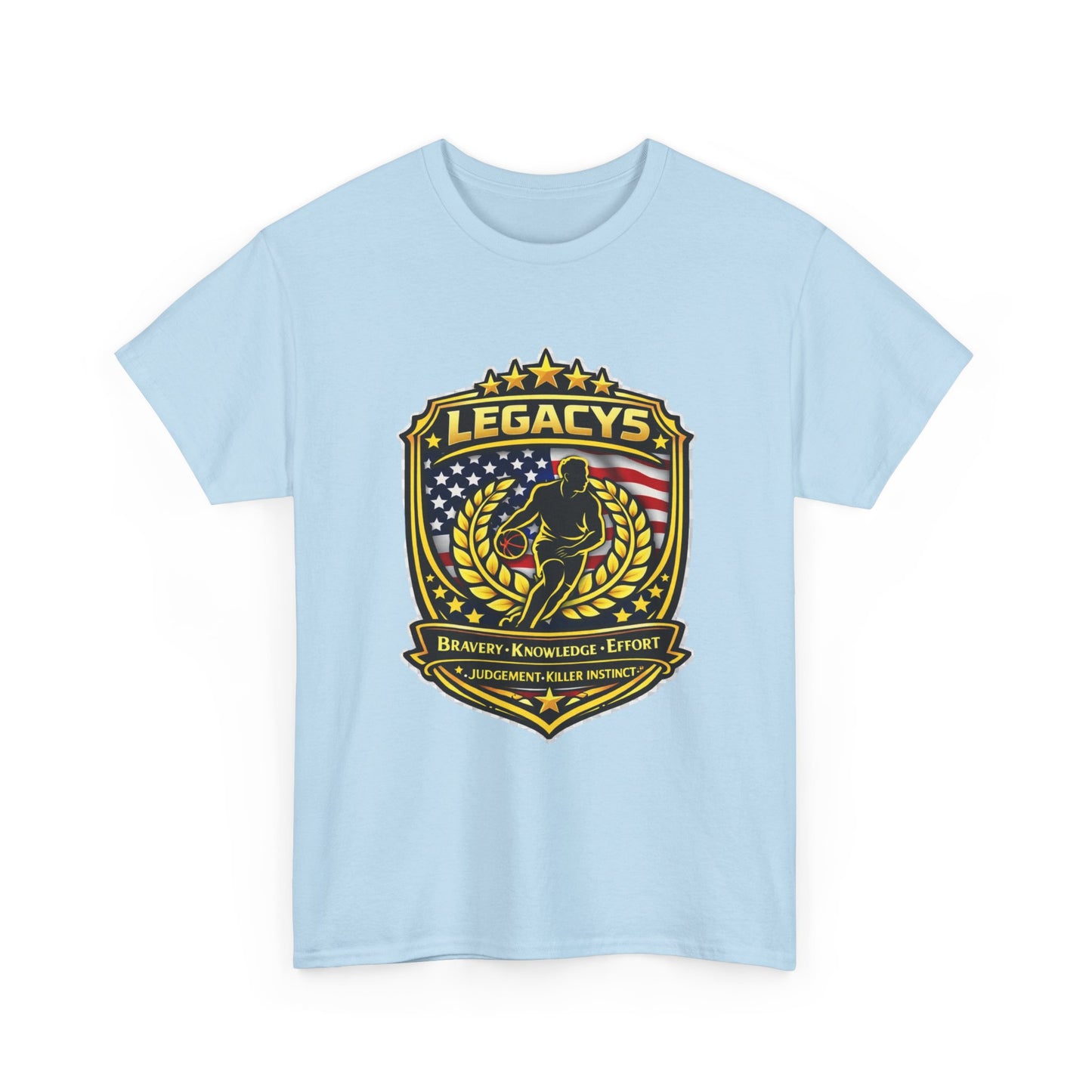 Basketball - Male Silhouette Legacy Shield T-Shirt