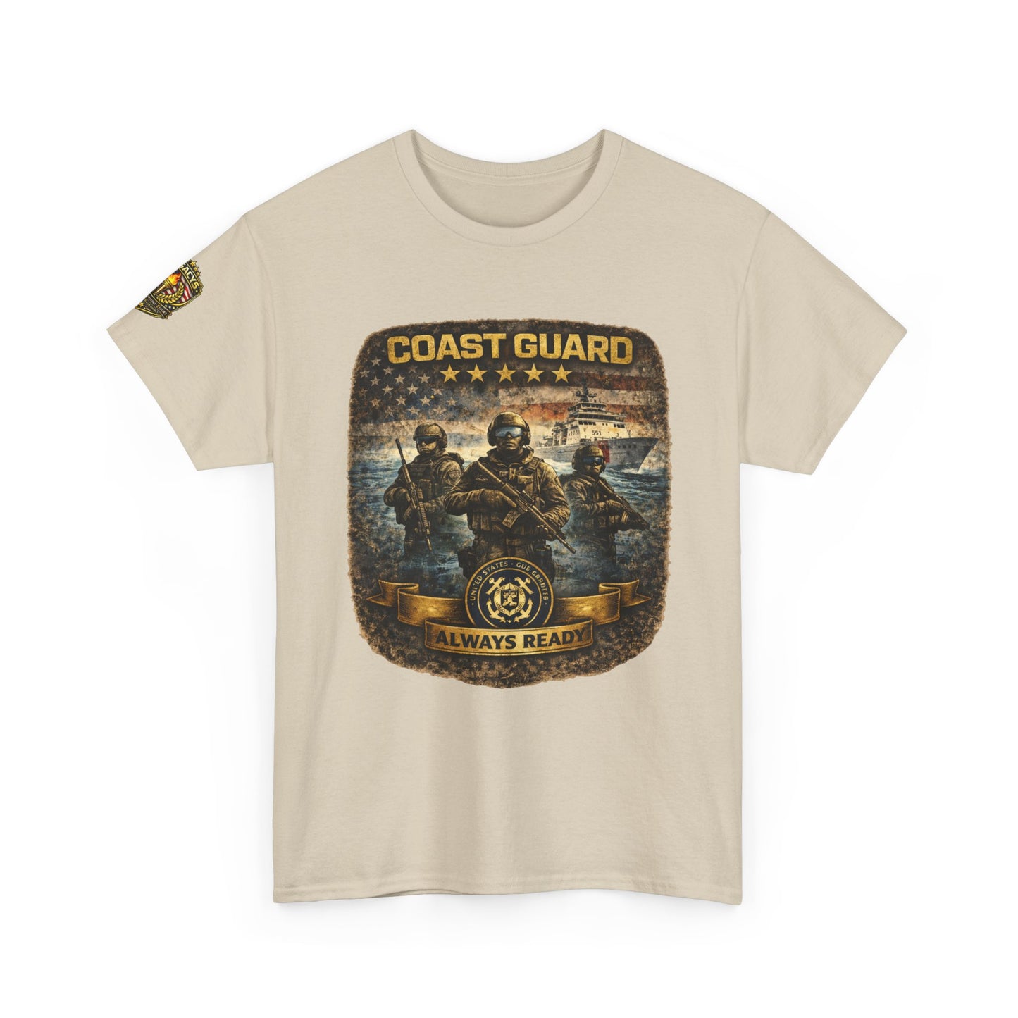 Coast Guard "Always Ready" â€“ Military Veteran Tribute Tee w/ Legacy 5 Brand Crest