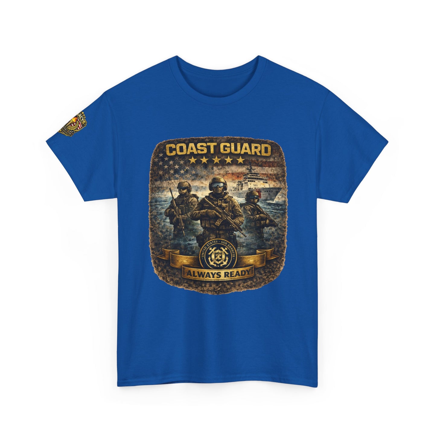 Coast Guard "Always Ready" â€“ Military Veteran Tribute Tee w/ Legacy 5 Brand Crest