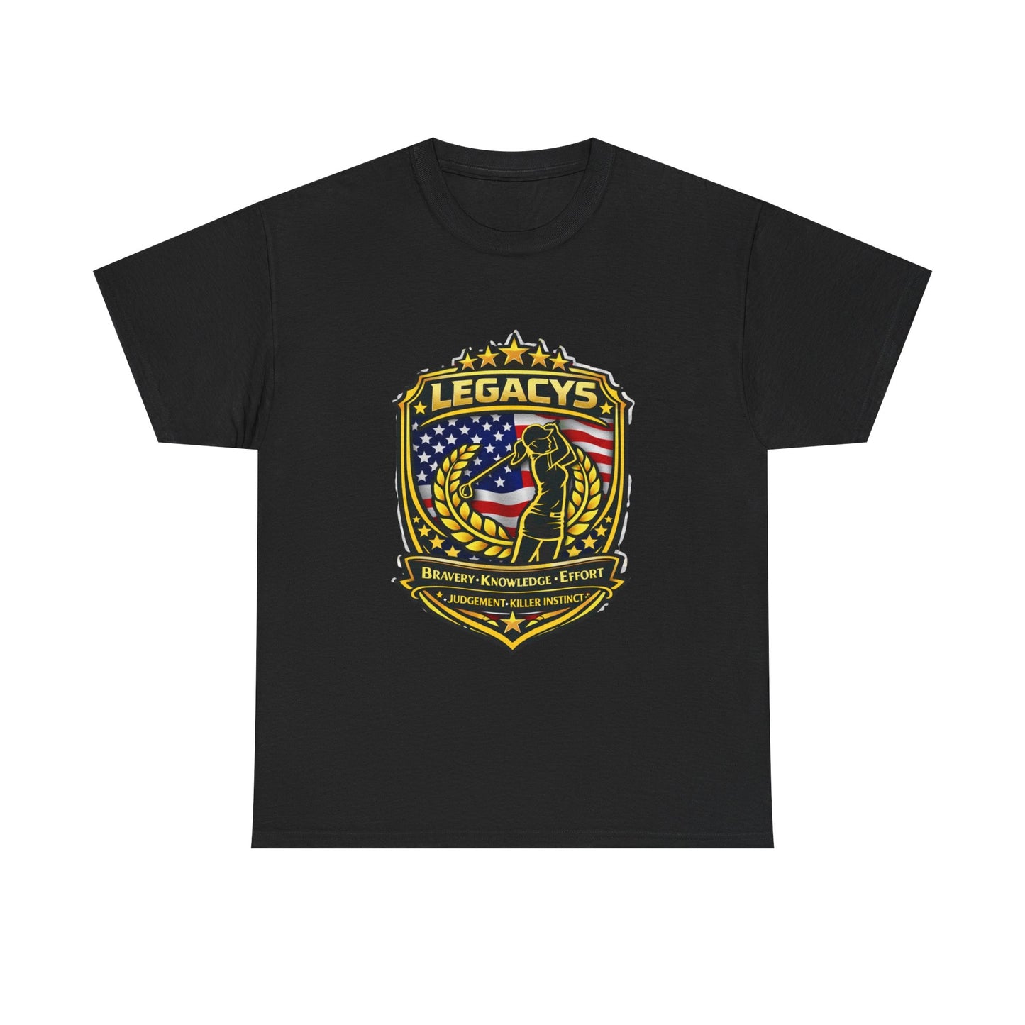 Golf- Female Silhouette -Legacy Shield T-Shirt