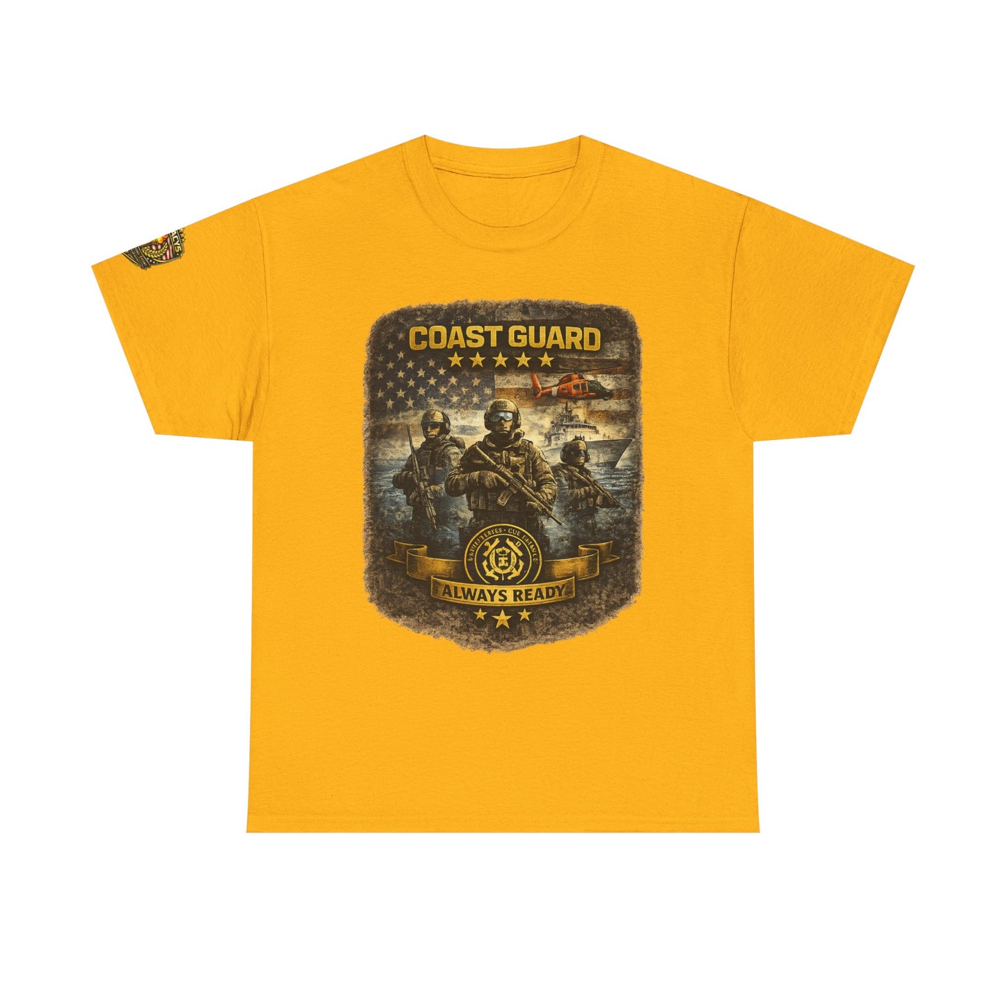 Coast Guard Helicopter 'Always Ready' Graphic Tee w/ Legacy 5 Brand Crest