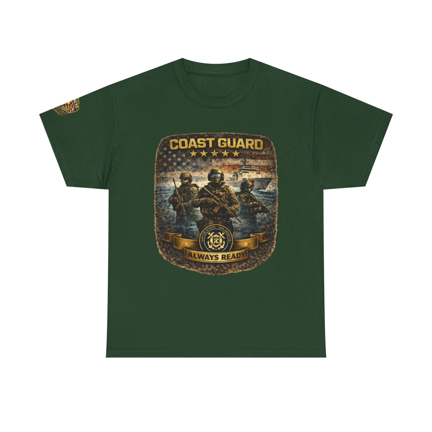 Coast Guard "Always Ready" â€” Military Tribute Tee w/ Legacy 5 Brand Crest