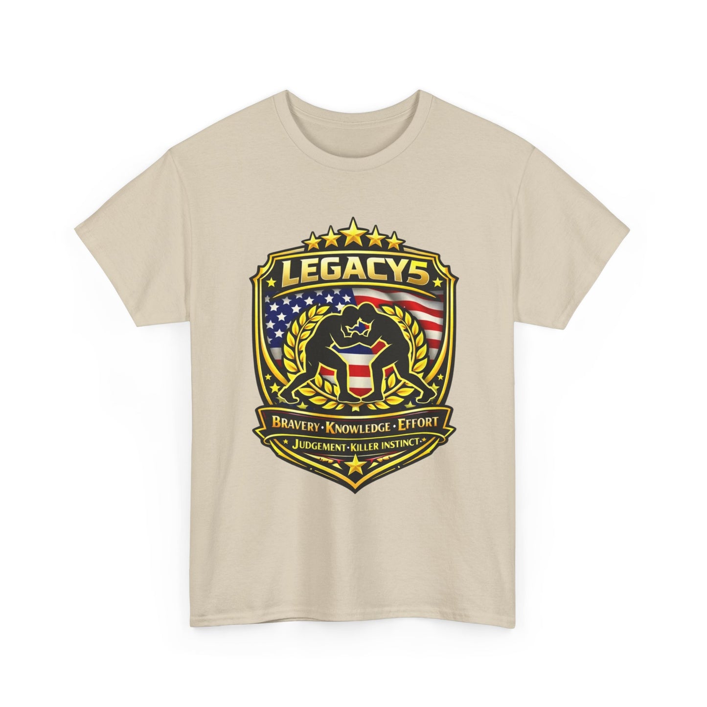 Wrestling - Male Silhouette -Legacy Shield