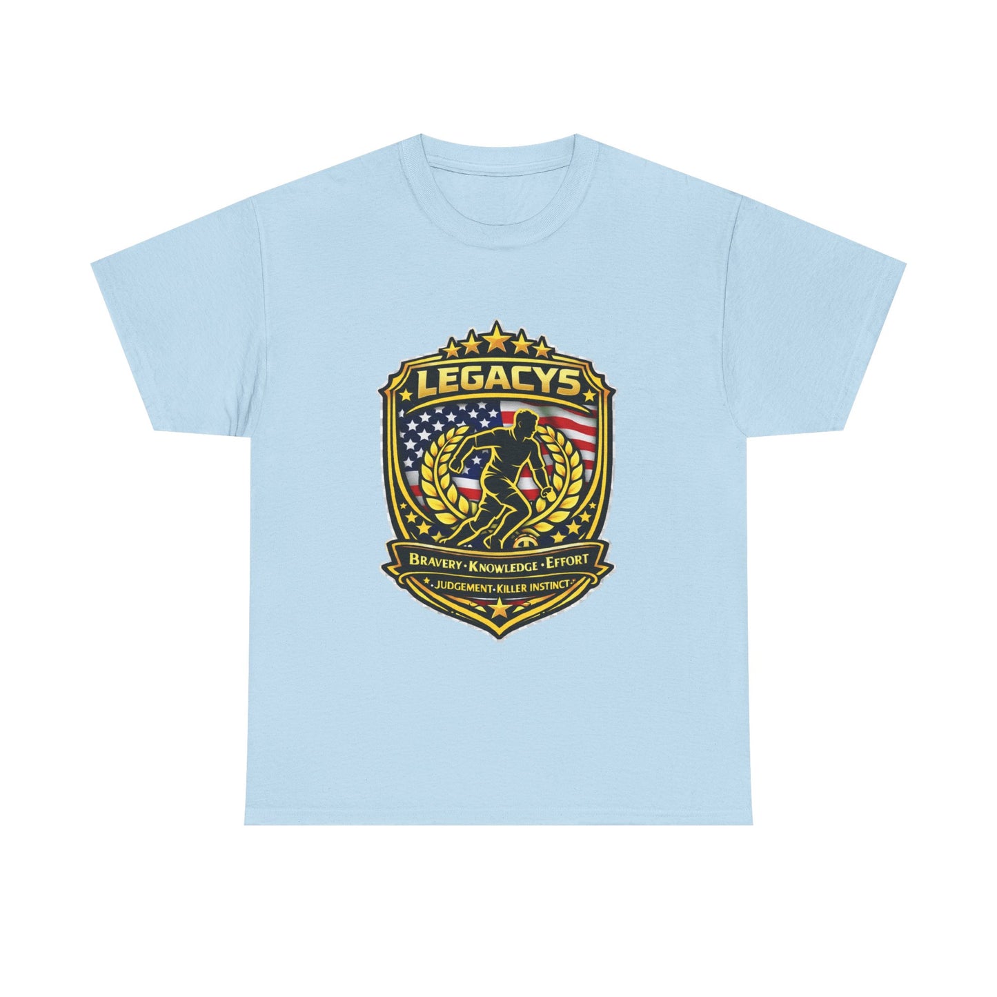 Soccer - Male Silhouette Legacy Shield T-Shirt