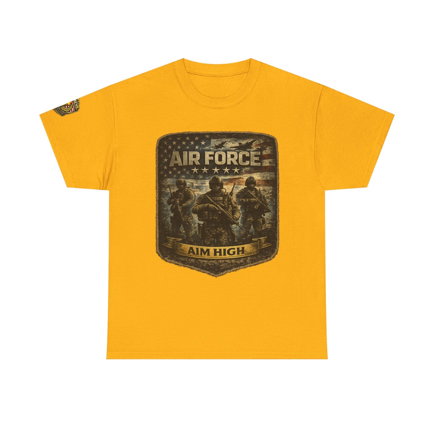 Air Force 'Aim High' Military Tee w/ Legacy 5 Brand Crest