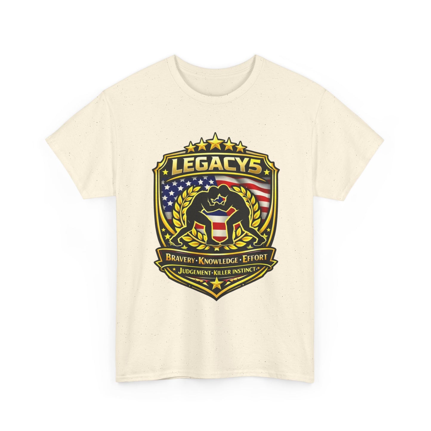 Wrestling - Male Silhouette -Legacy Shield