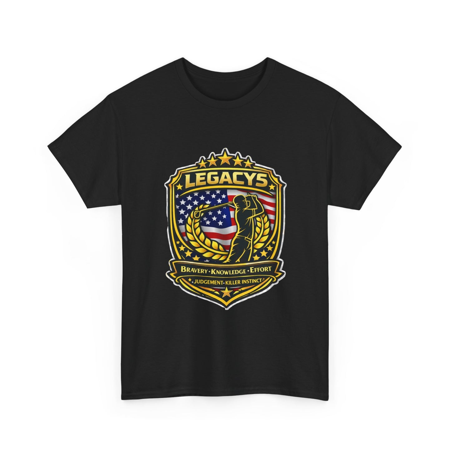 Golf - Male Silhouette Legacy Shield T-Shirt