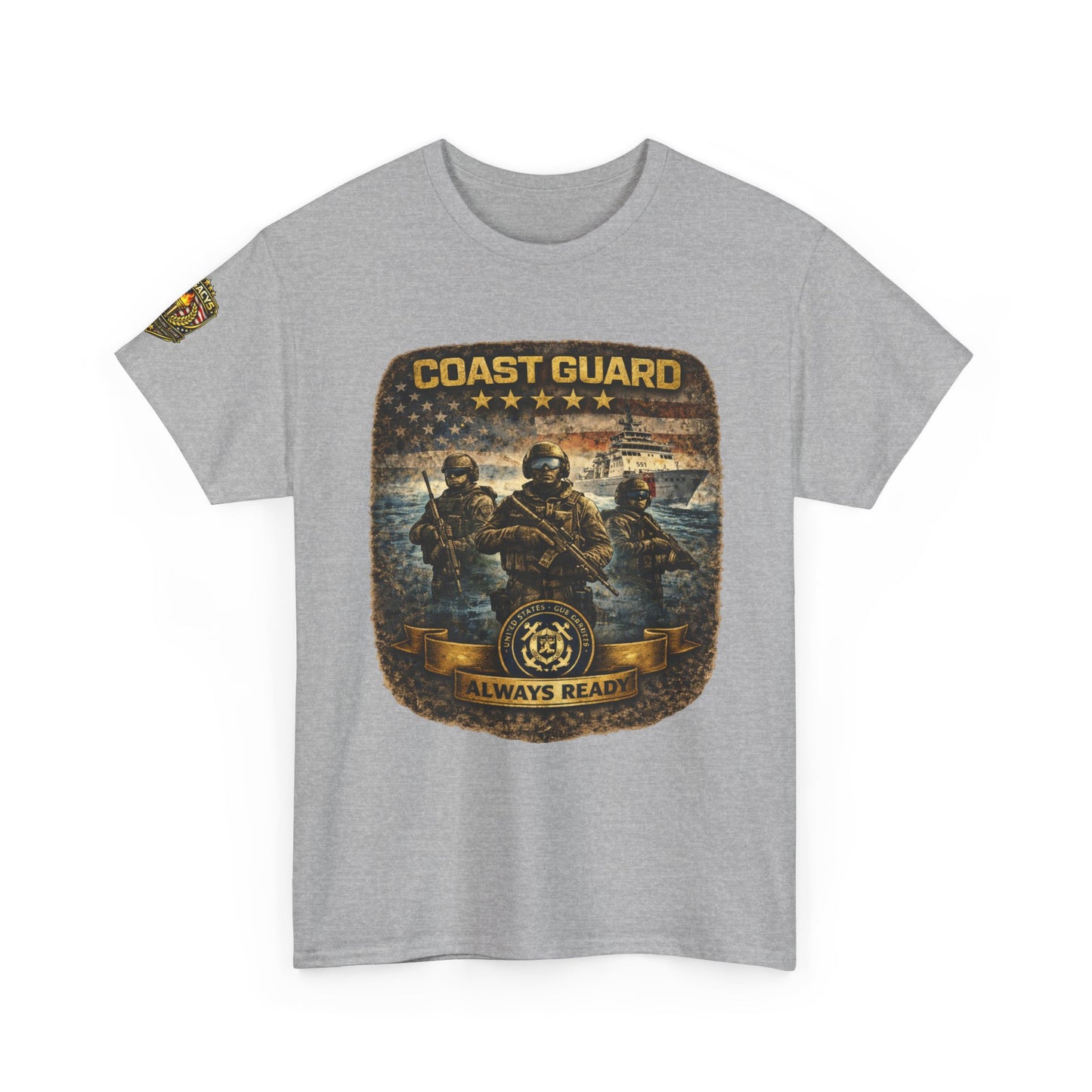 Coast Guard "Always Ready" â€” Military Tribute Tee w/ Legacy 5 Brand Crest
