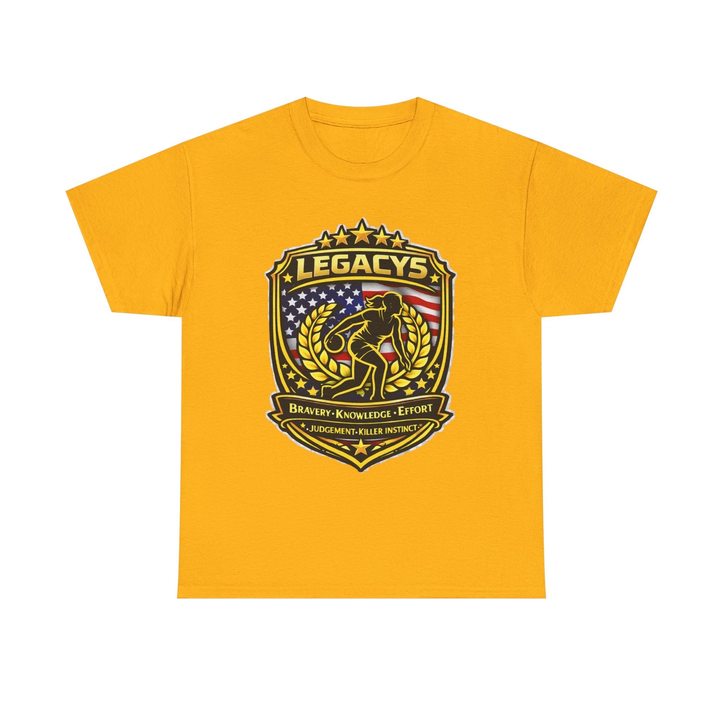 Bowling- Female Sihouette Legacy Shield T-Shirt