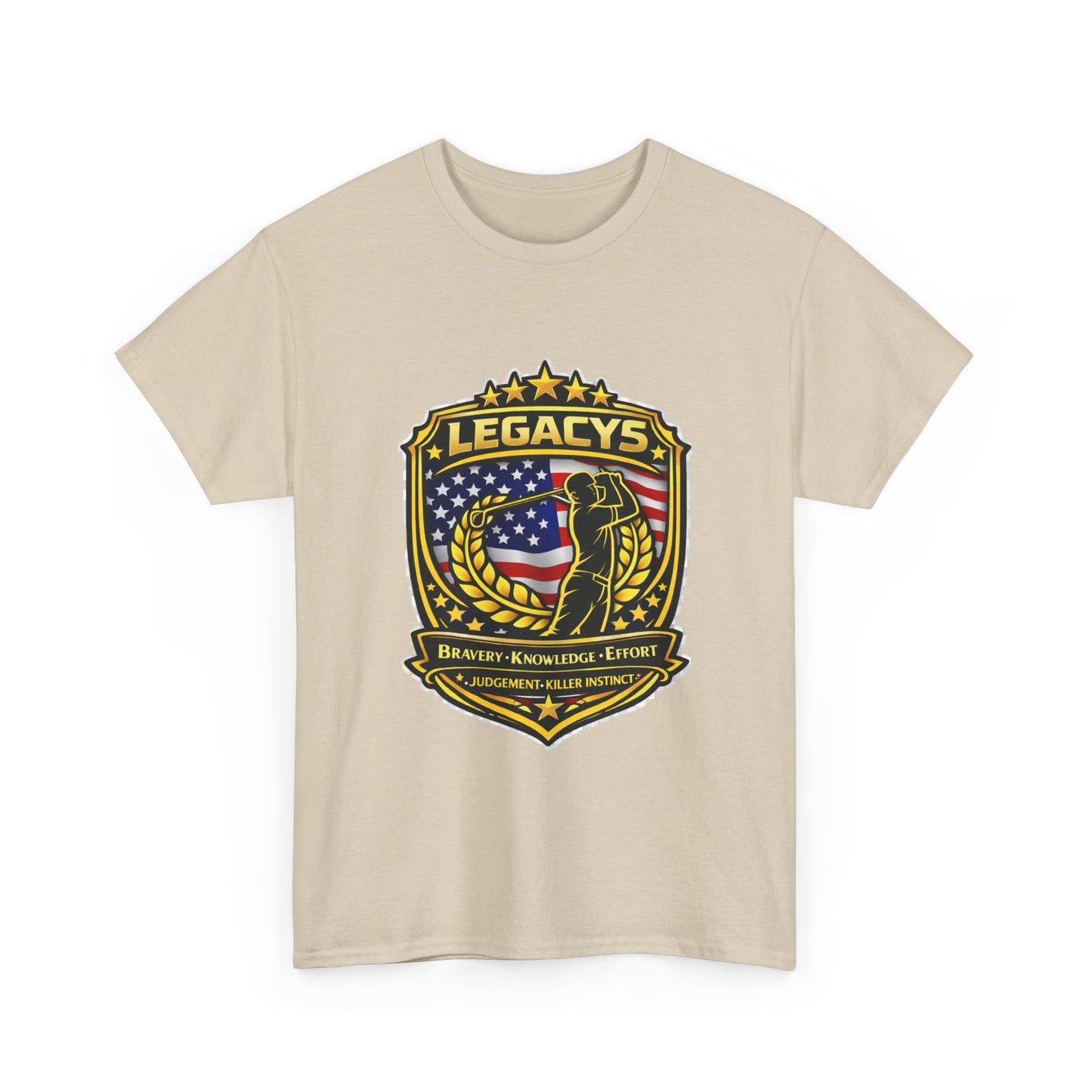 Golf - Male Silhouette Legacy Shield T-Shirt