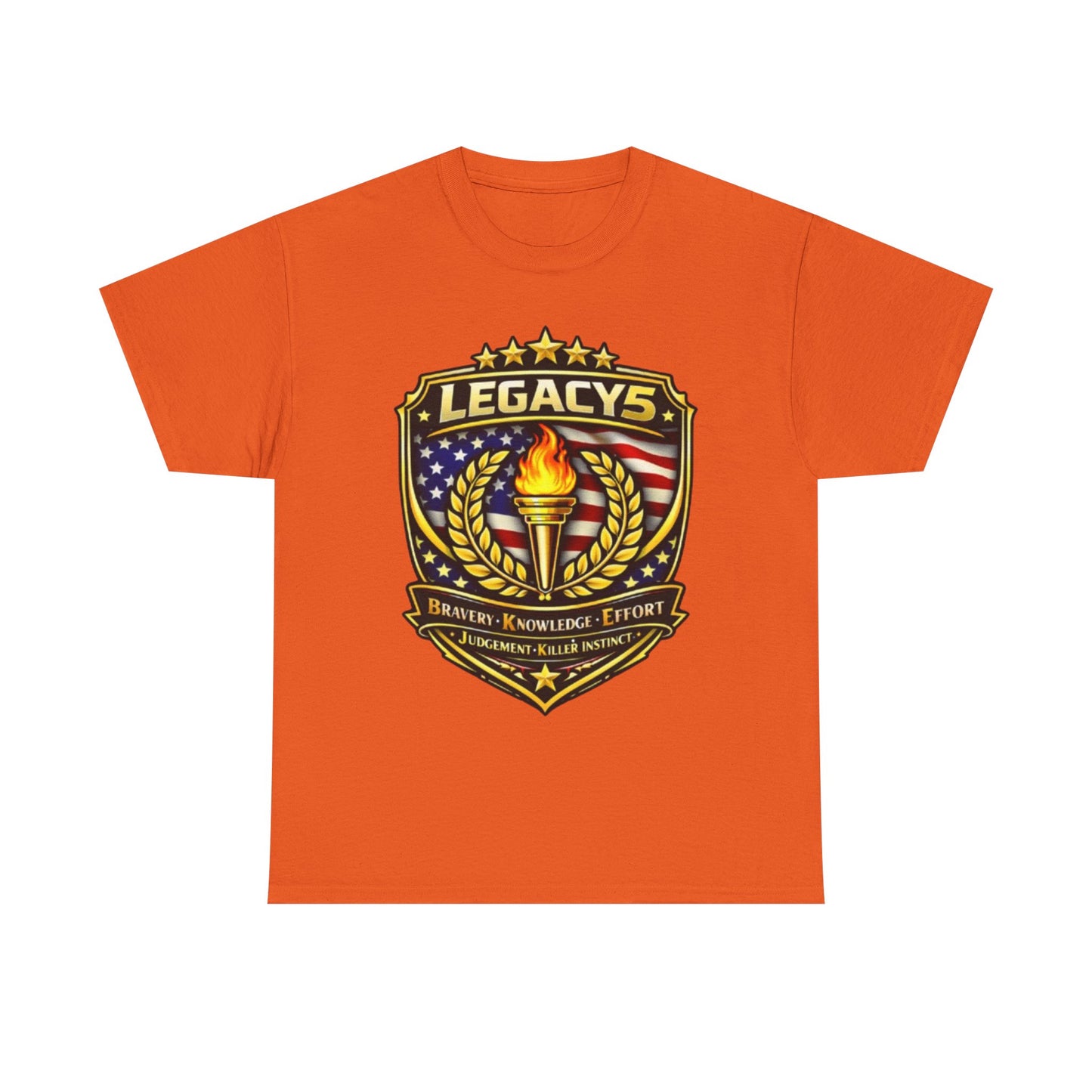 Legacy 5 Brand Crest T-Shirt - Built on Values. Worn with Purpose