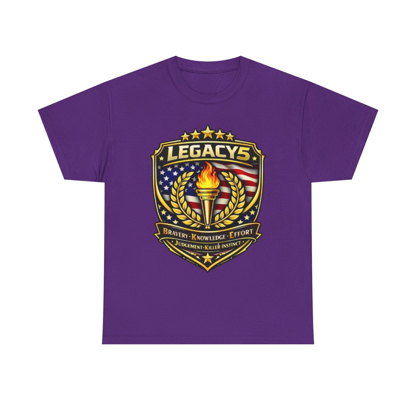 Legacy 5 Brand Crest T-Shirt - Built on Values. Worn with Purpose