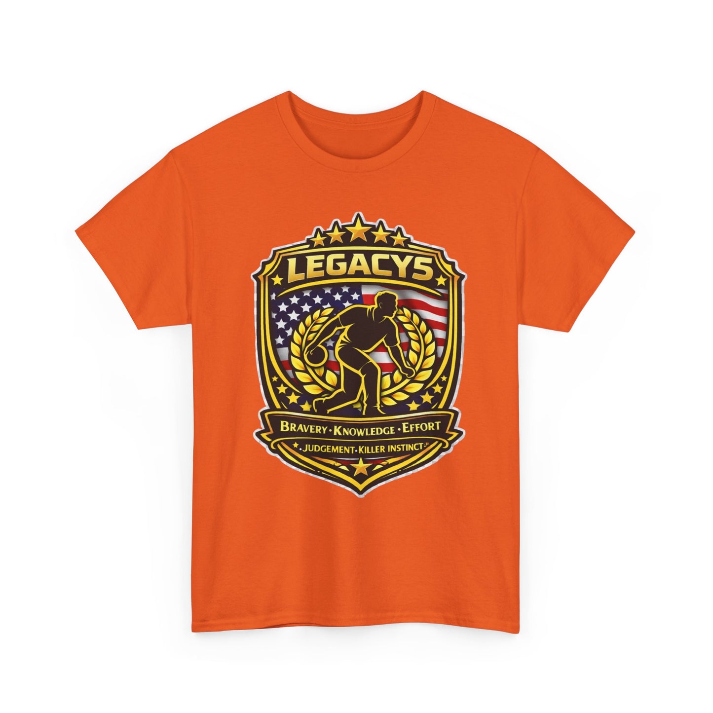 Bowling - Male Silhouette Legacy Shield T-Shirt