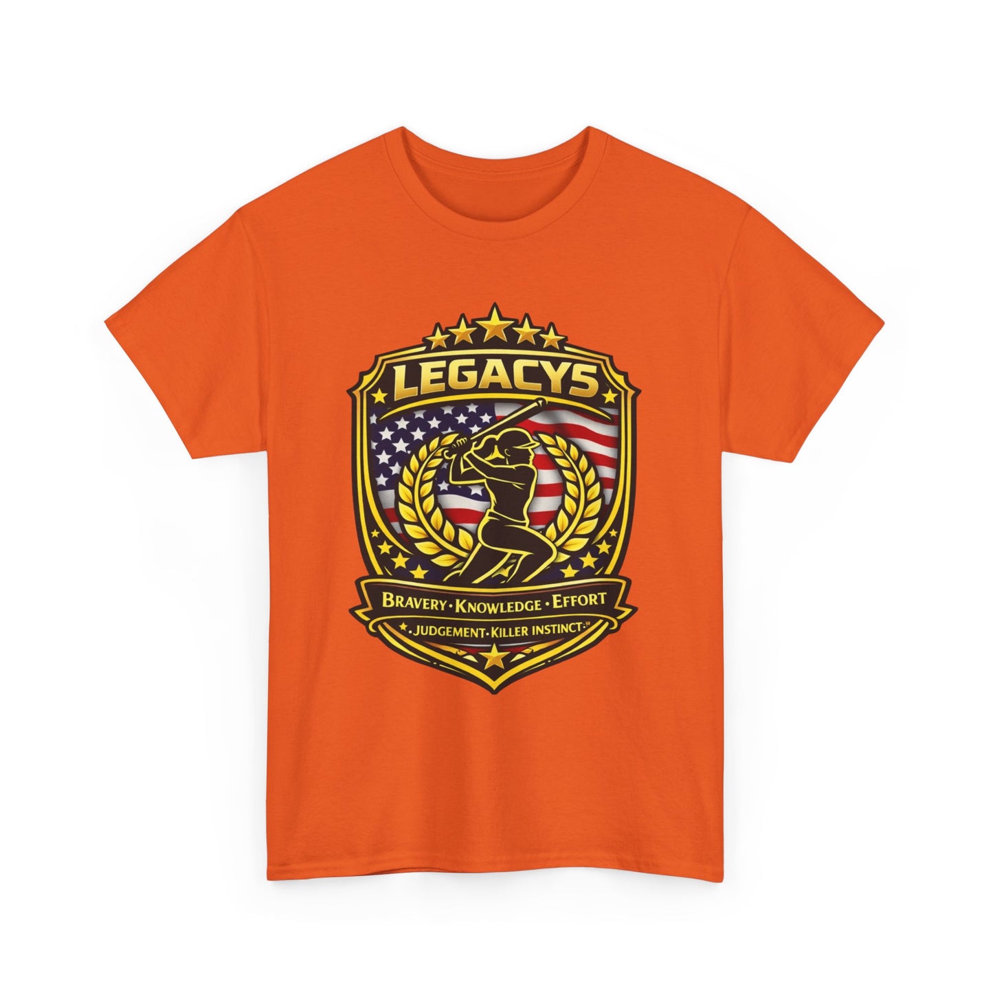 Baseball/Softball -Female Silhouette Legacy Shield T-Shirt