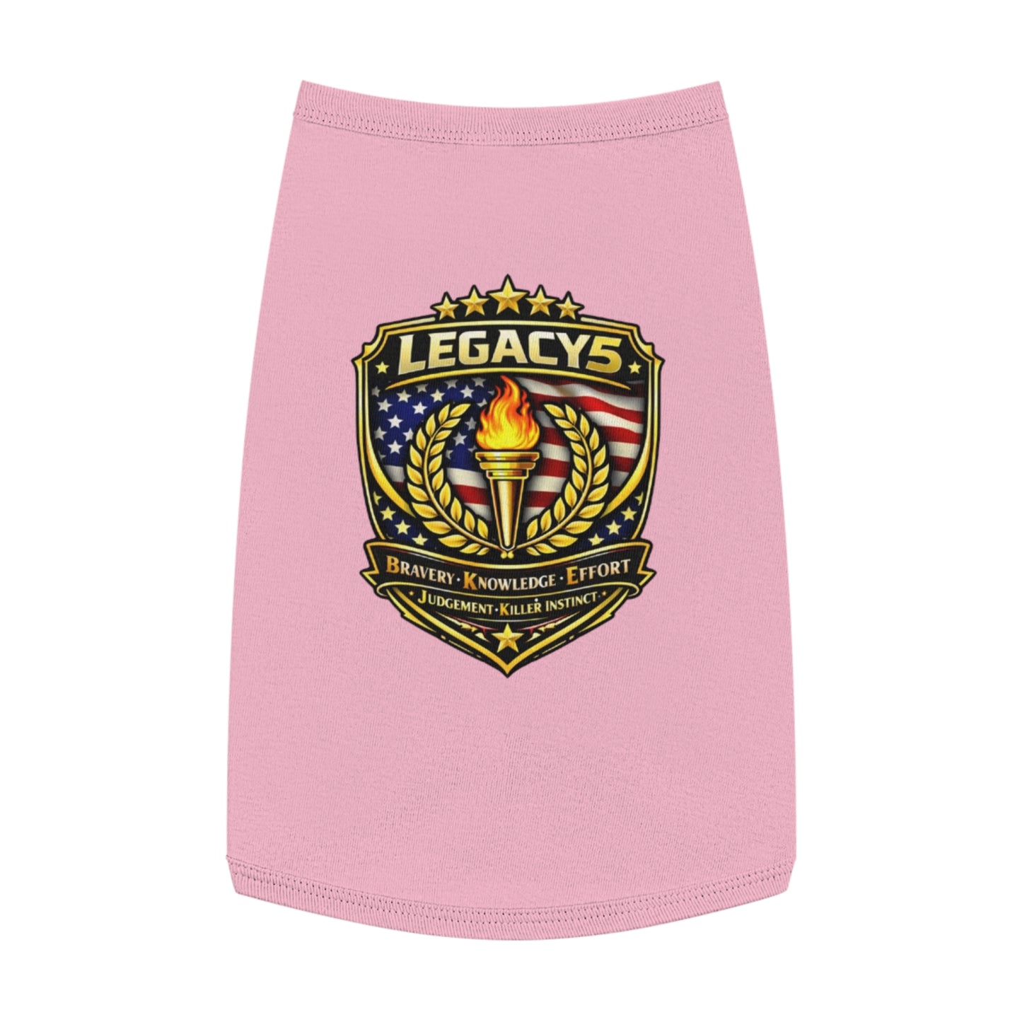 Legacy 5 Brand Crest Pet Tank Top