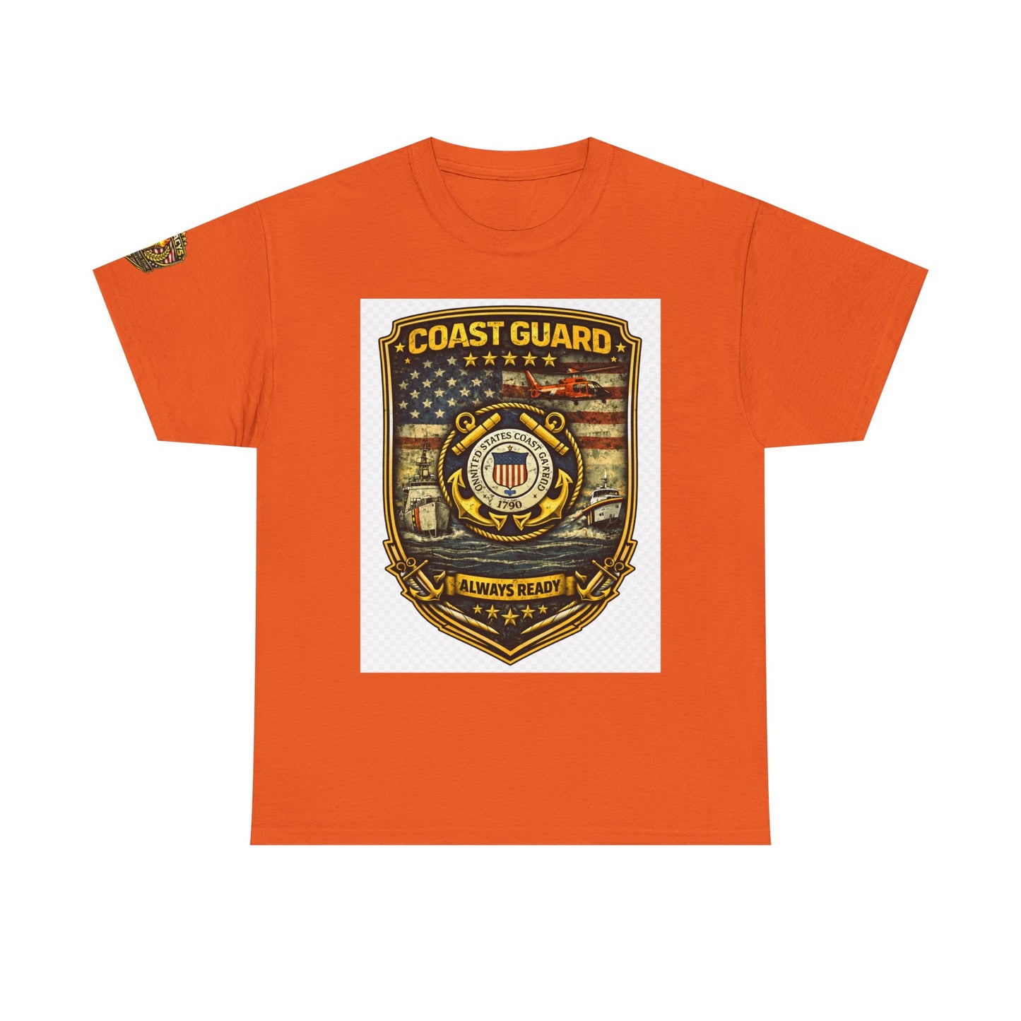 Coast Guard Shield â€” "Always Ready" Patriotic Military Tee w/ Legacy 5 Brand Crest