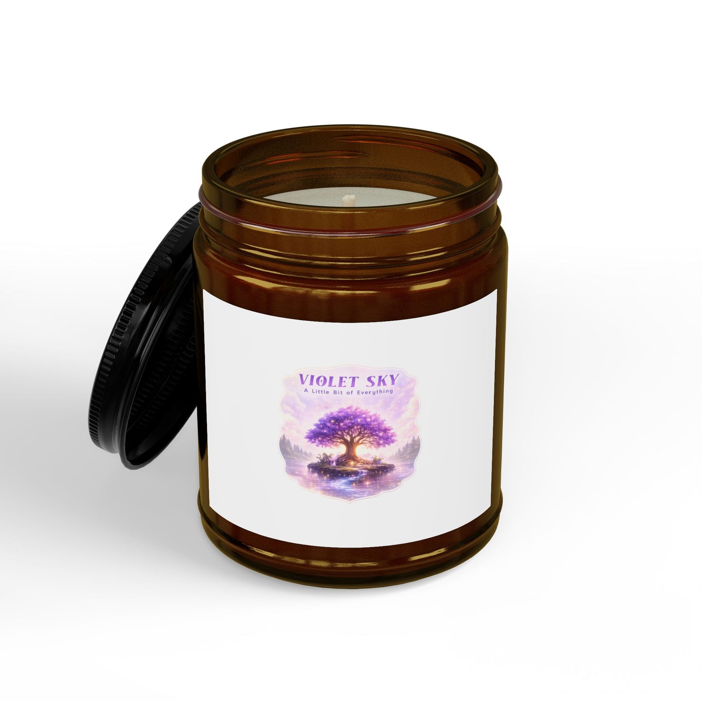 Violet Sky Soy Candle — Aromatherapy Scented Jar (4oz & 9oz)