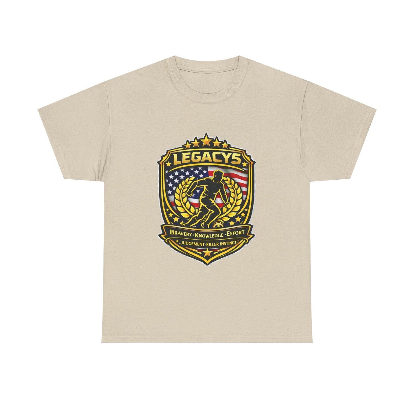 Soccer - Male Silhouette Legacy Shield T-Shirt