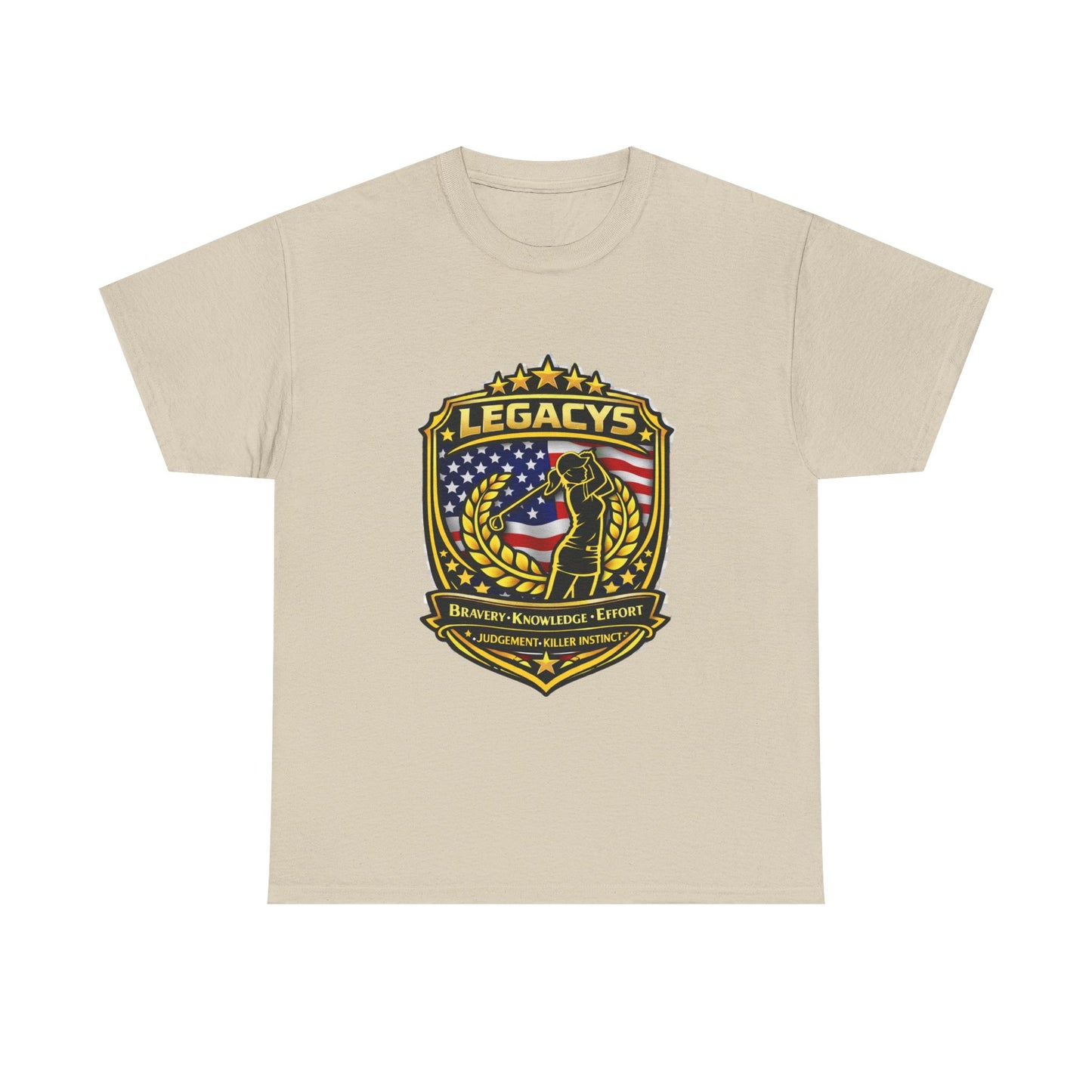 Golf- Female Silhouette -Legacy Shield T-Shirt