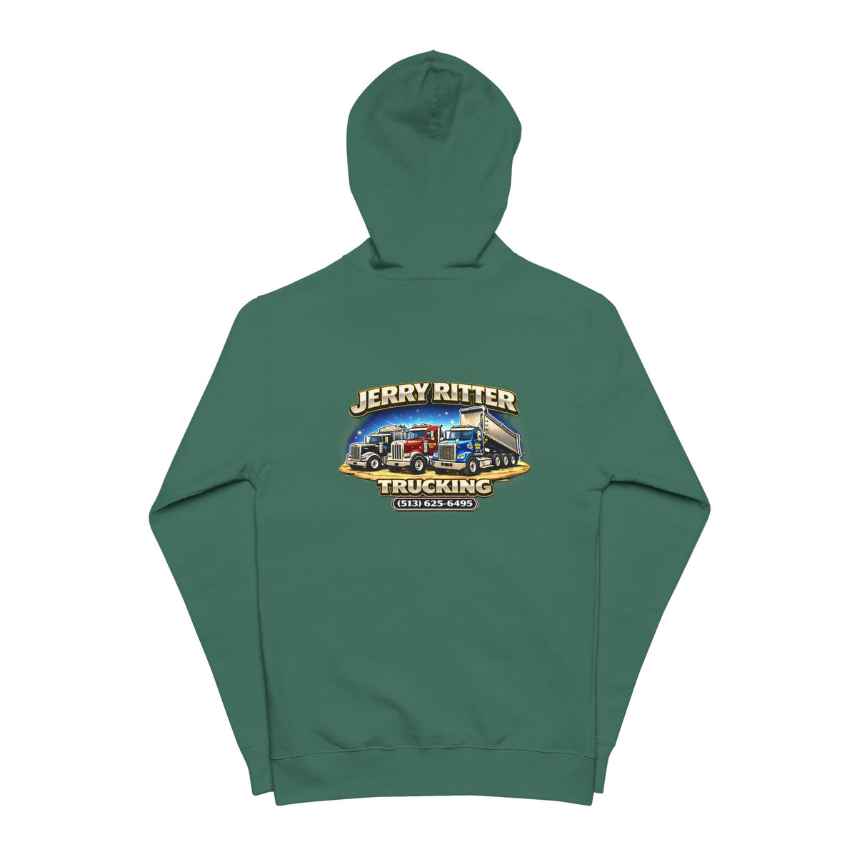 Unisex Fleece Zip Up Hoodie