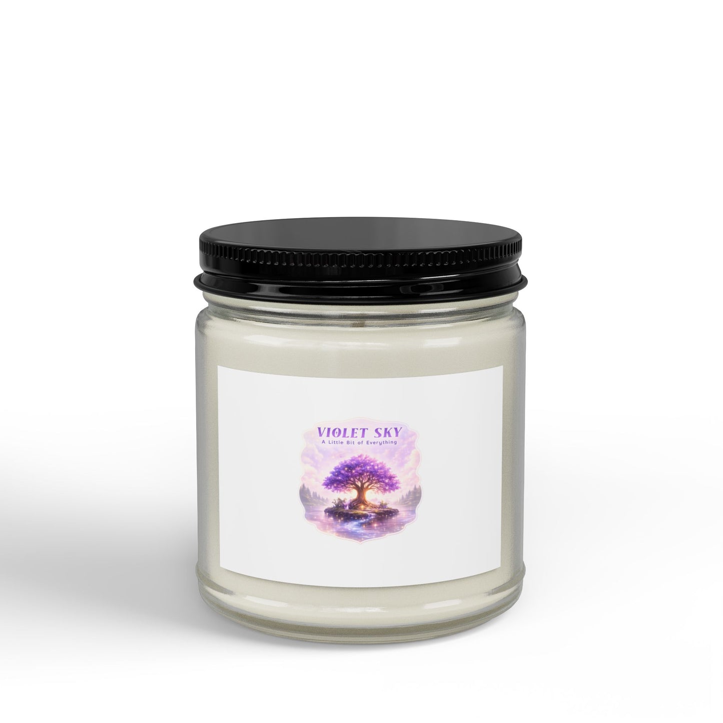 Violet Sky Soy Candle — Aromatherapy Scented Jar (4oz & 9oz)