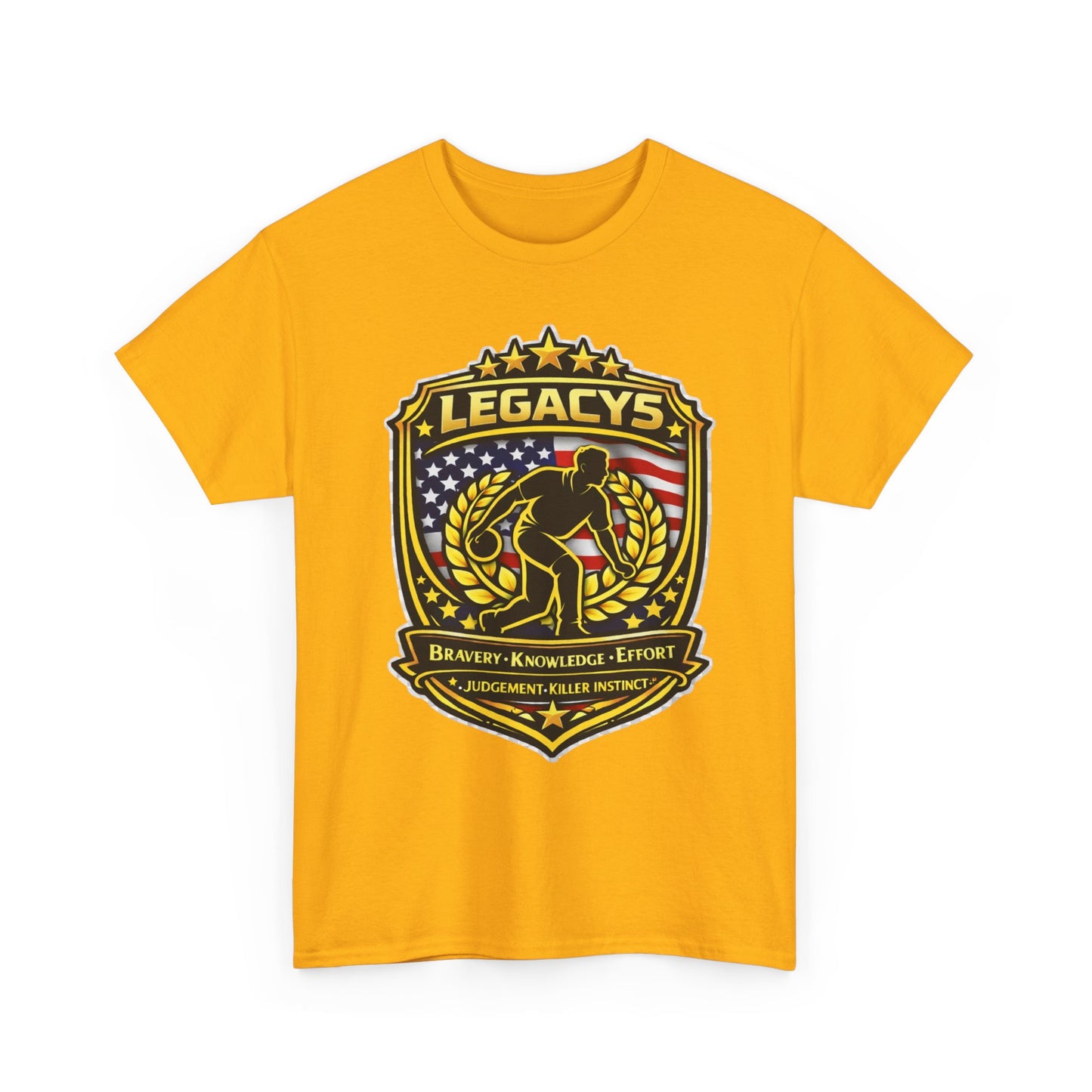 Bowling - Male Silhouette Legacy Shield T-Shirt
