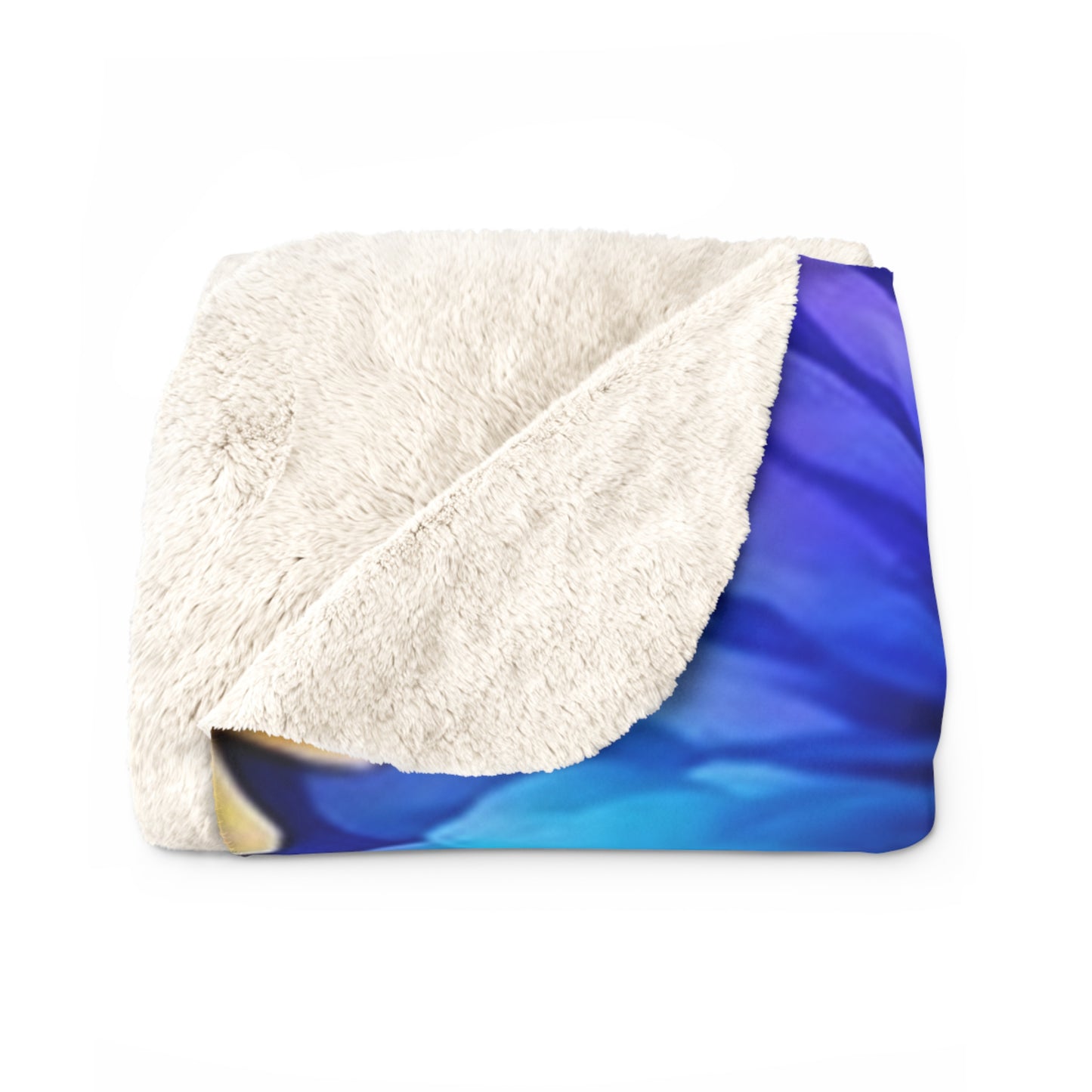 Floral Sherpa Blanket – Vibrant Rainbow Daisy Cozy Throw