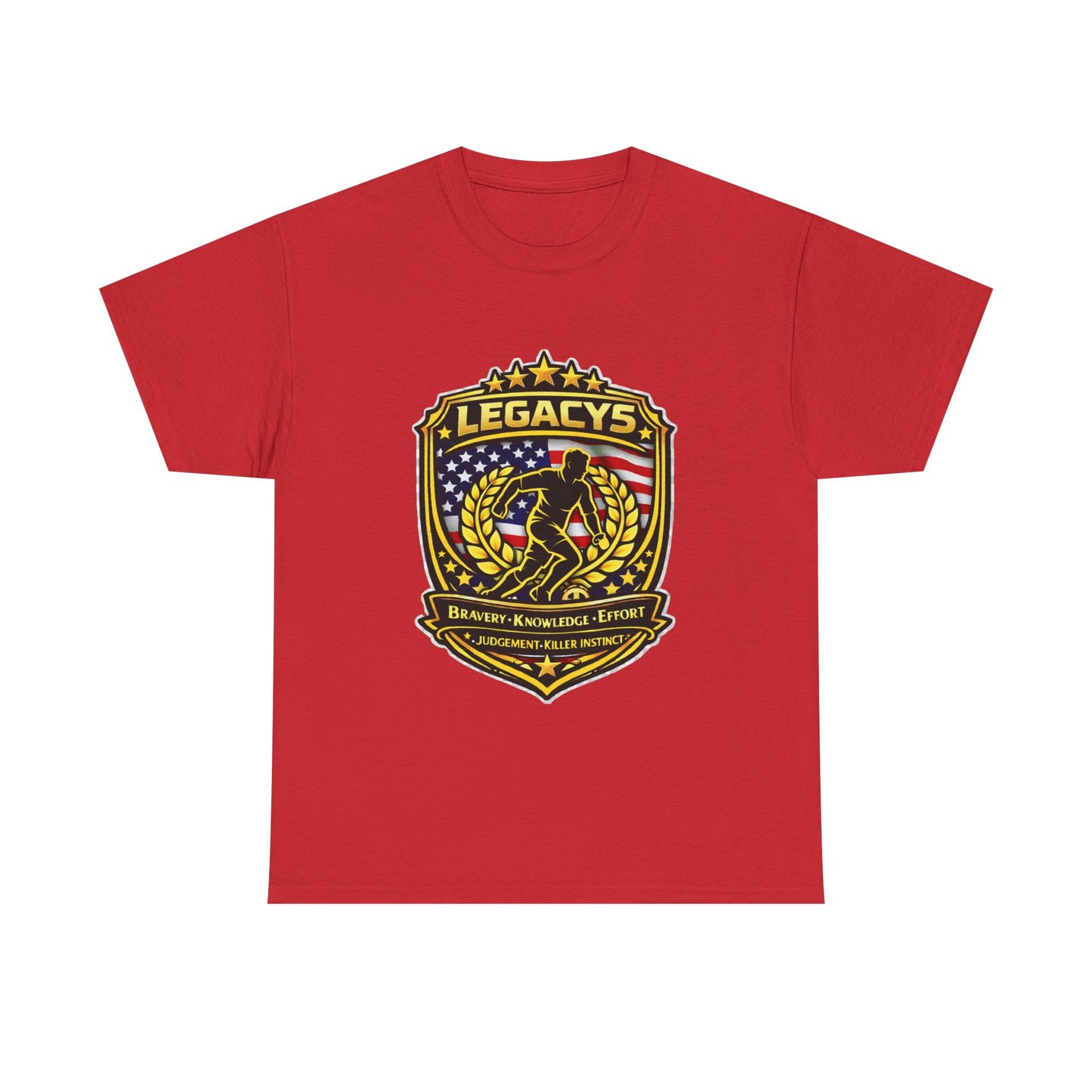 Soccer - Male Silhouette Legacy Shield T-Shirt